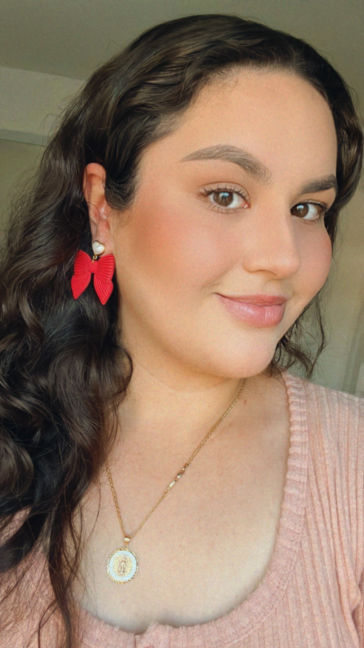 Lined Bow Earrings