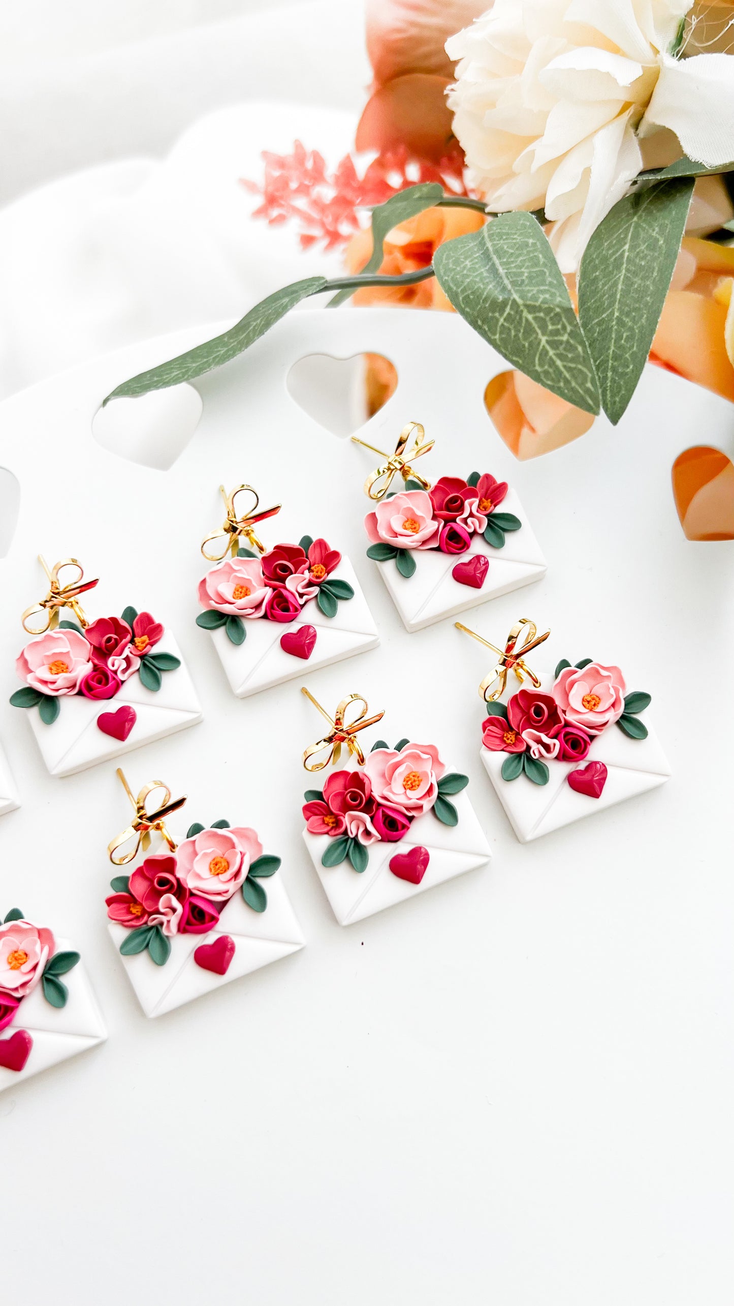 Love Letter Flower Earrings
