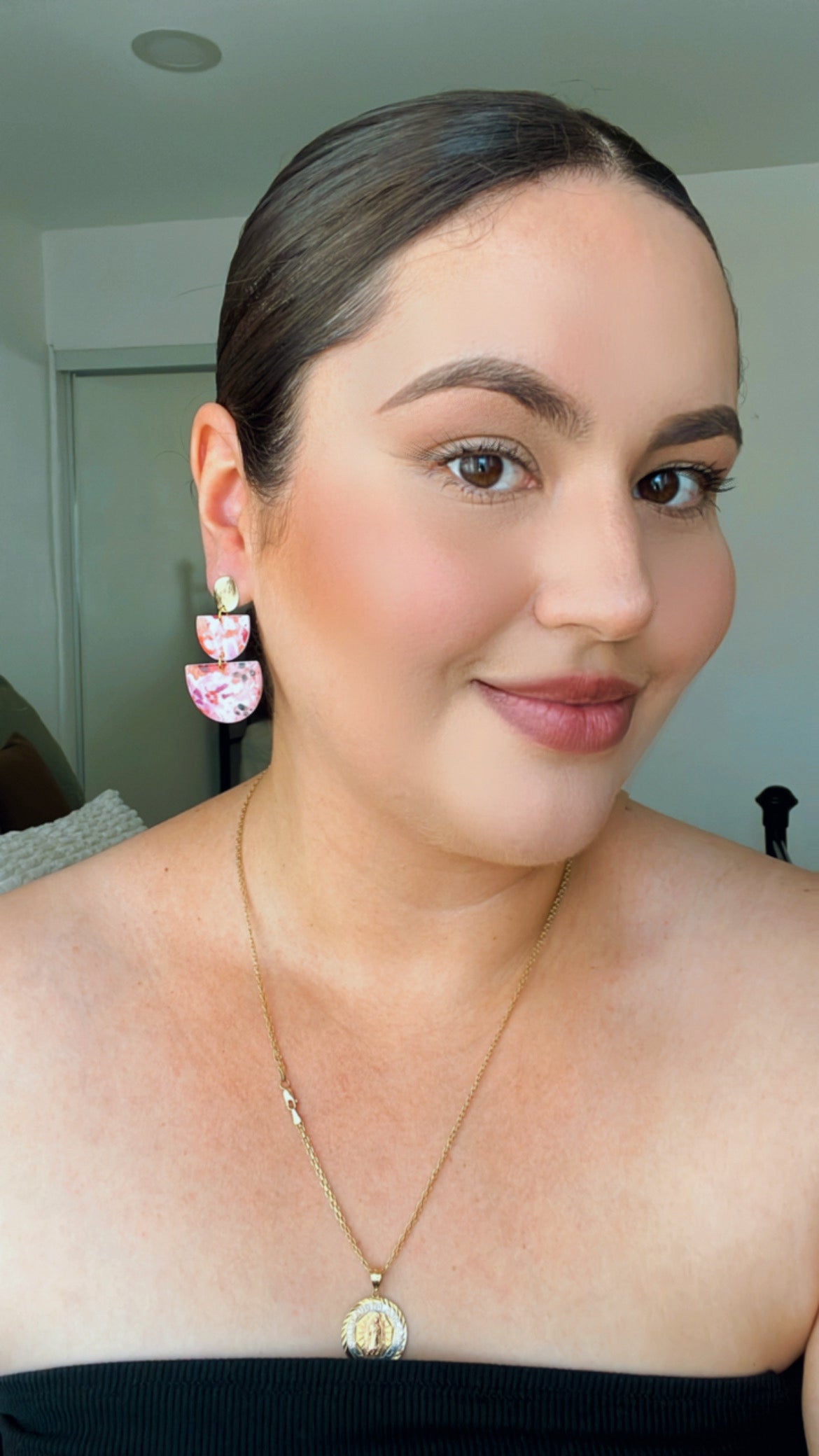 Tropical Floral Tiered Earrings