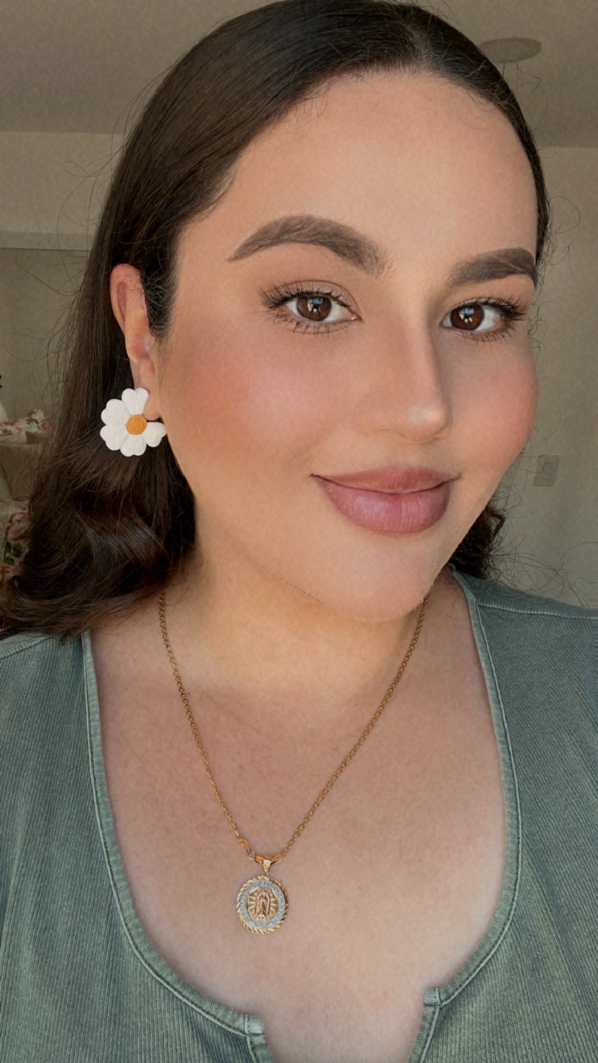 Daisy Hoop Earrings