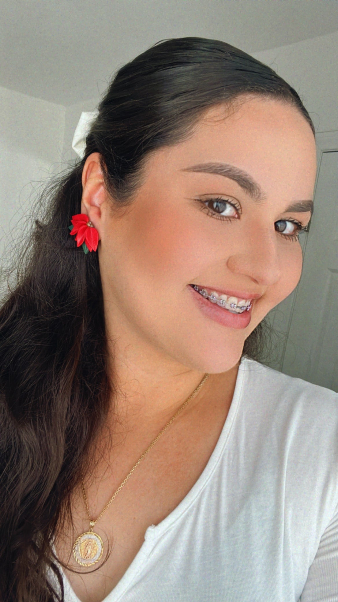 Poinsettia Stud Earrings