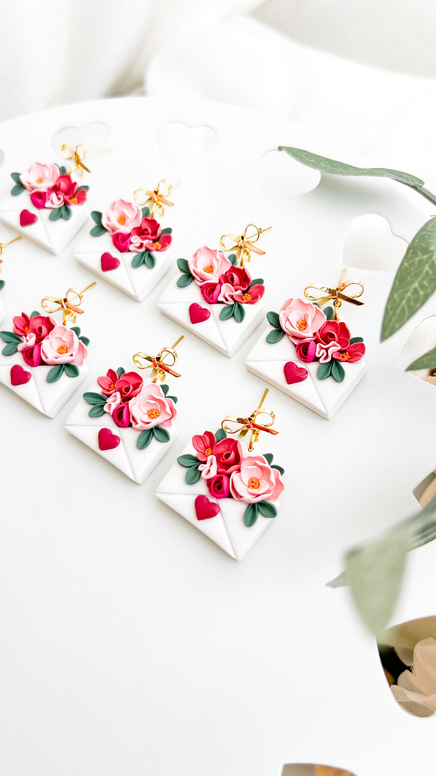 Love Letter Flower Earrings