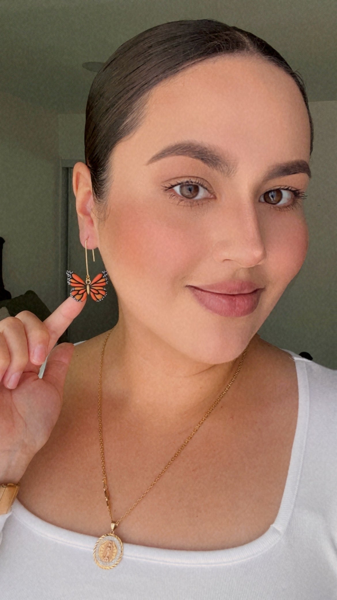 Monarch Butterly Dangle Earrings