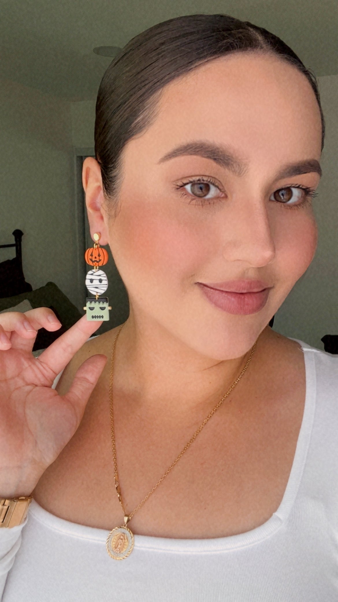 Triple Monster Earrings
