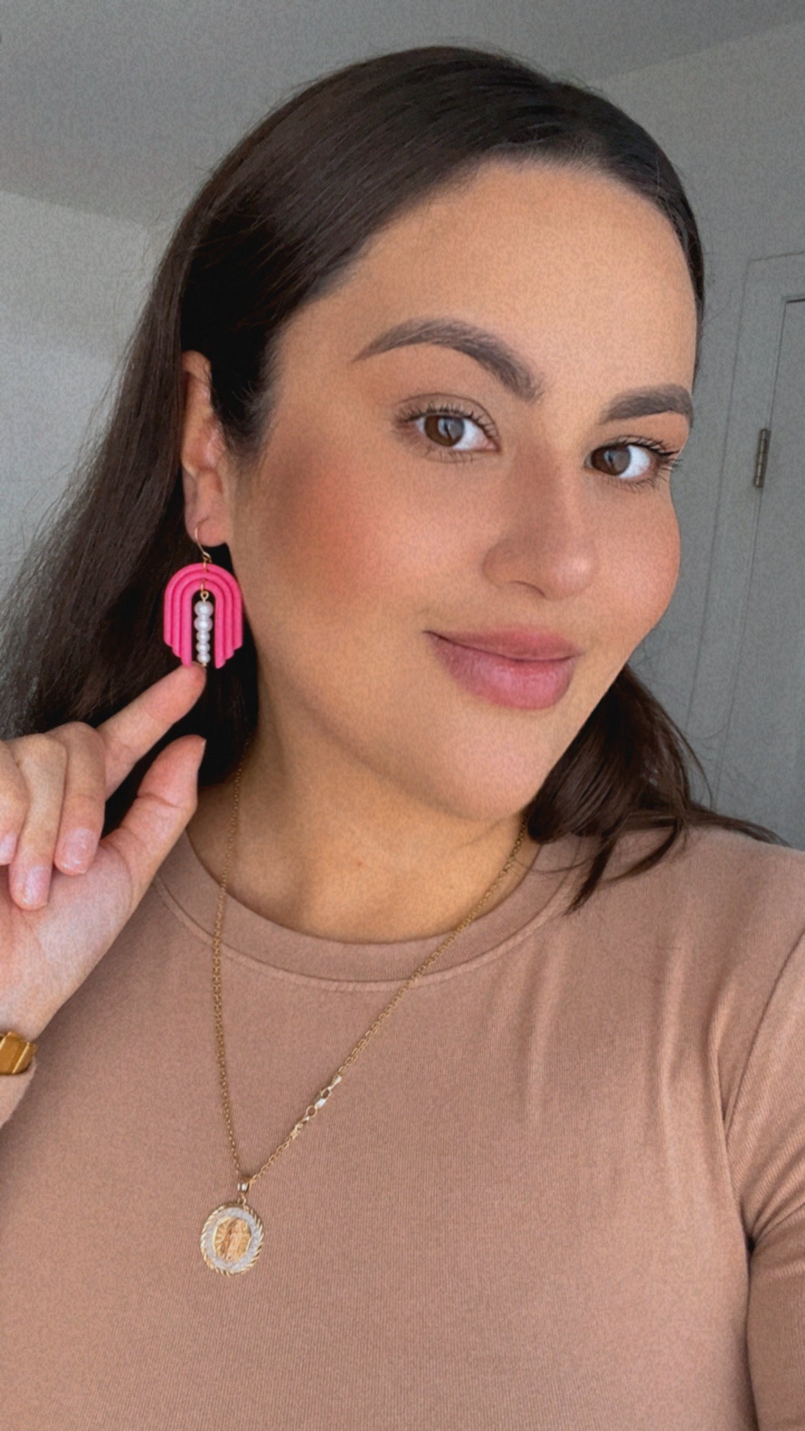 Tiered Triple Heart Earrings