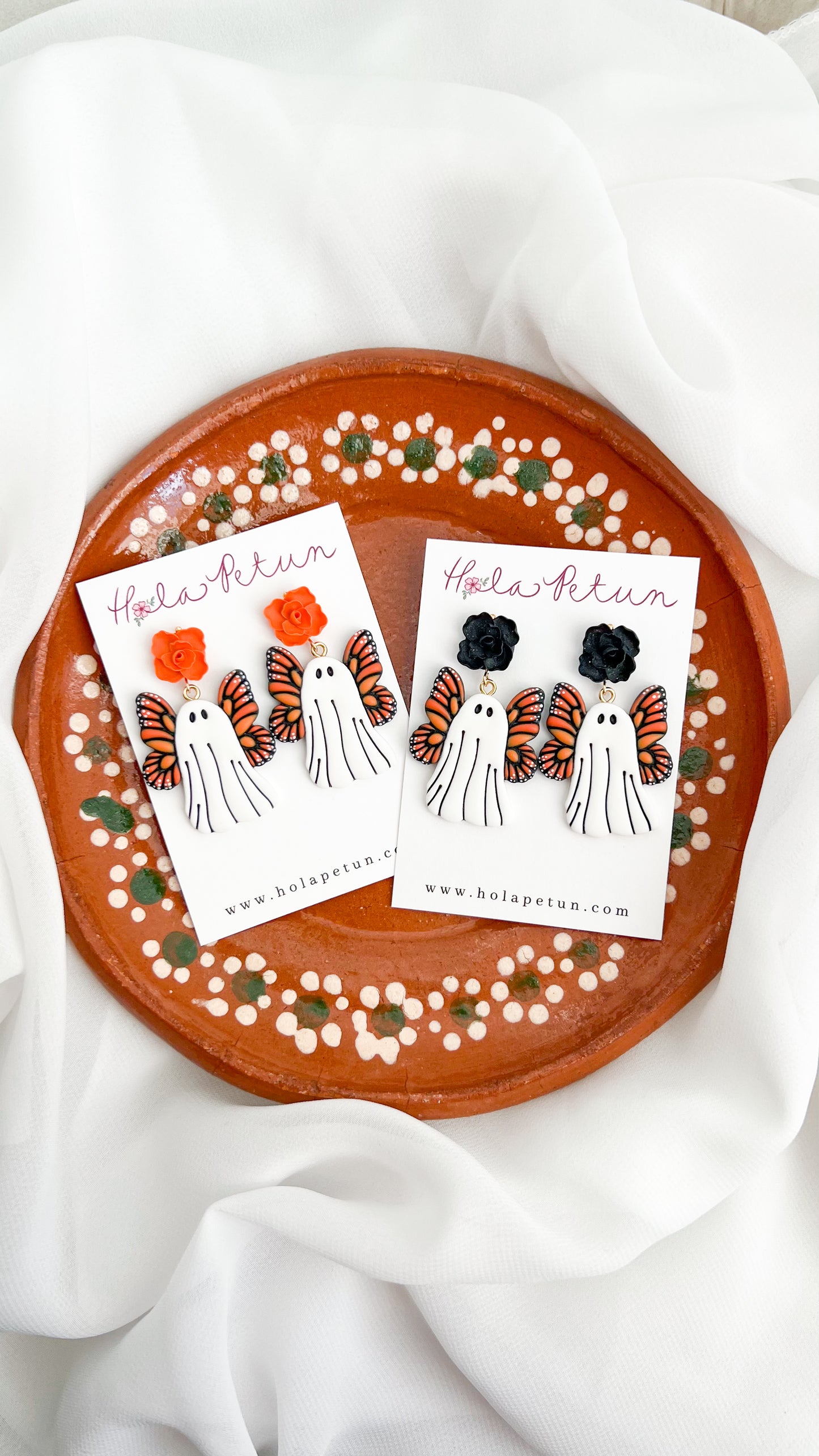 Monarch Ghost Earrings