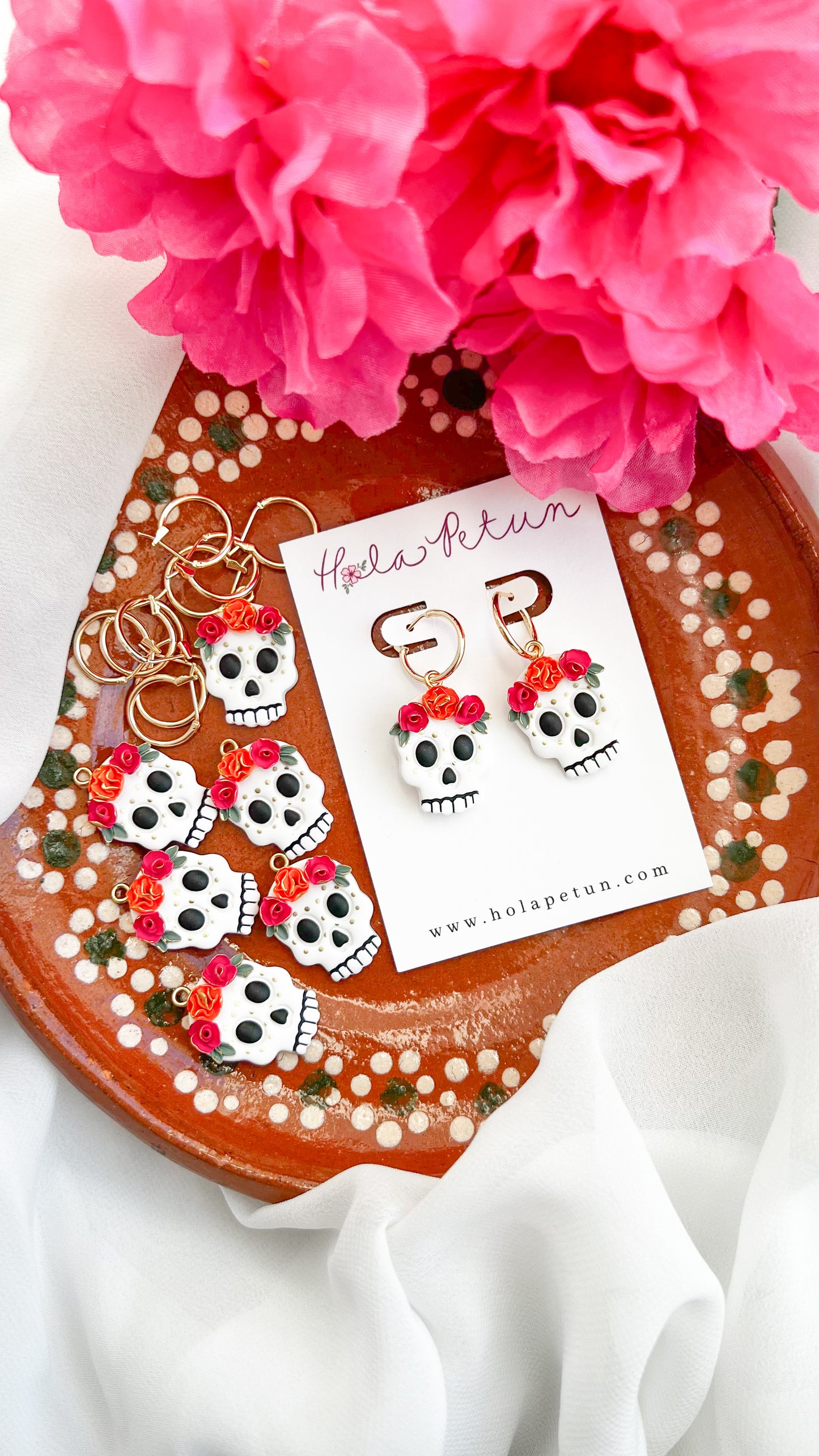 Calaverita Skull Earrings