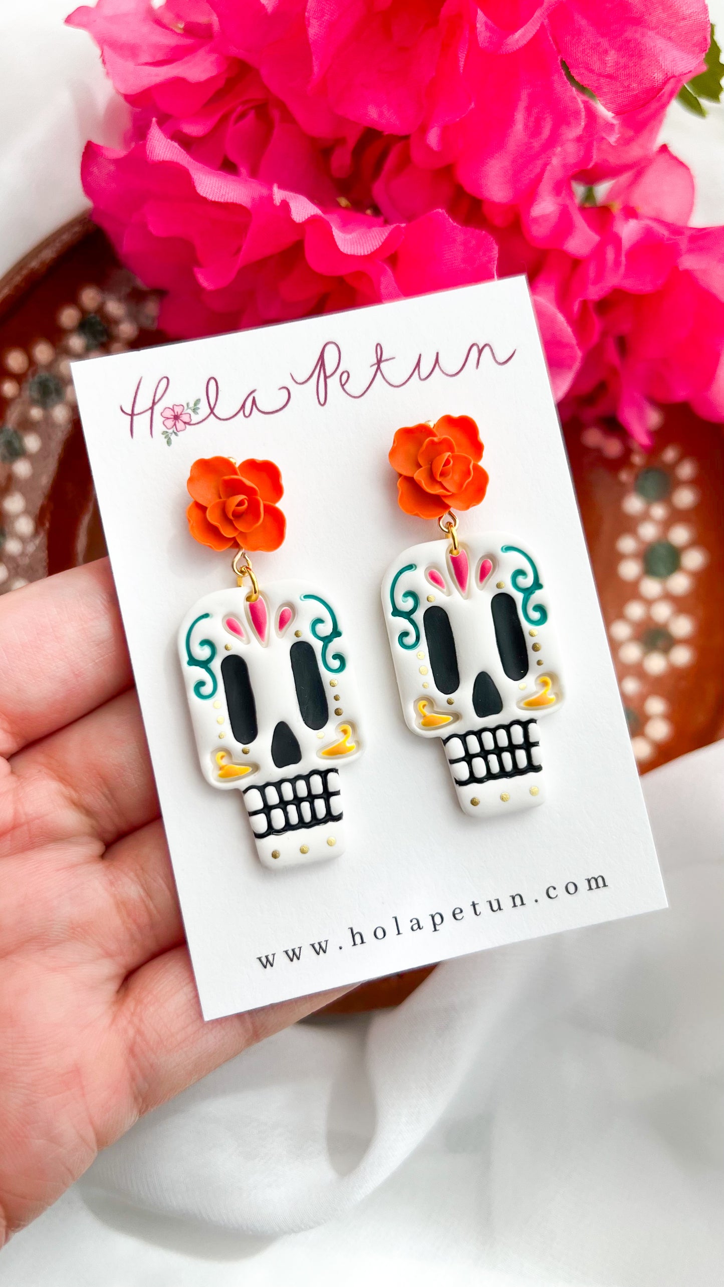 Catrin Skull Earrings