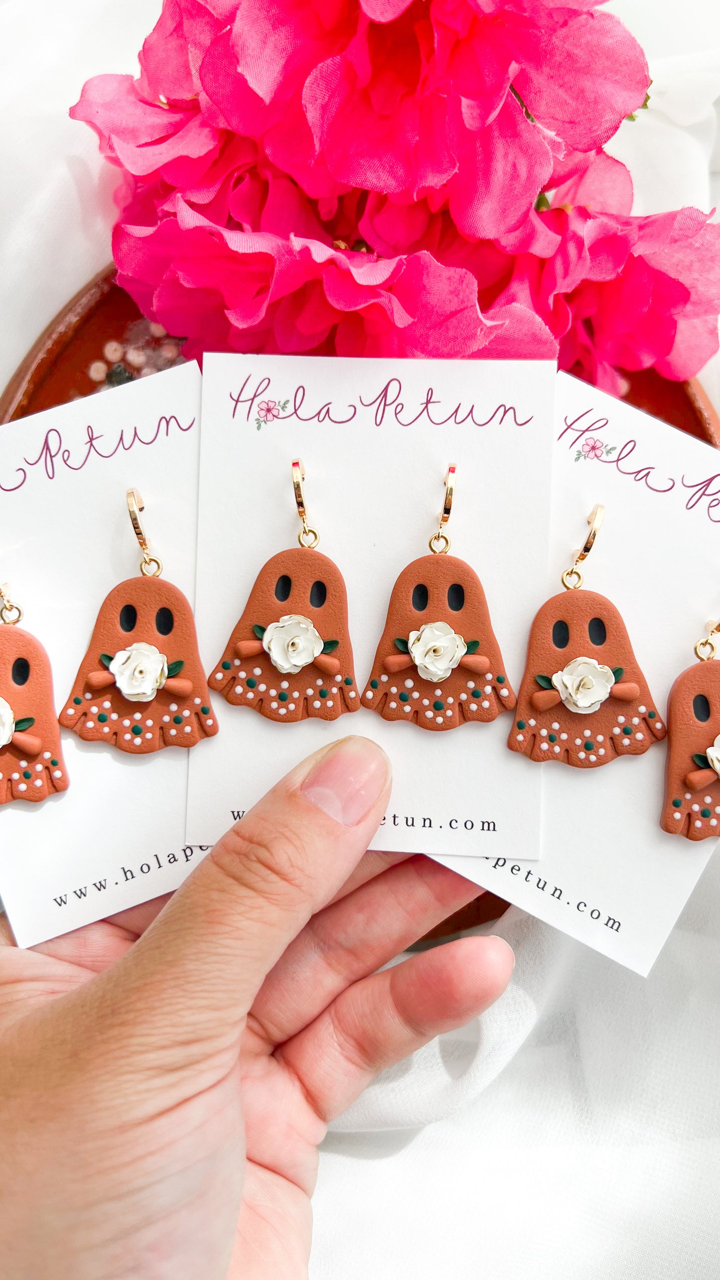 Olla de Barro Ghost Earrings