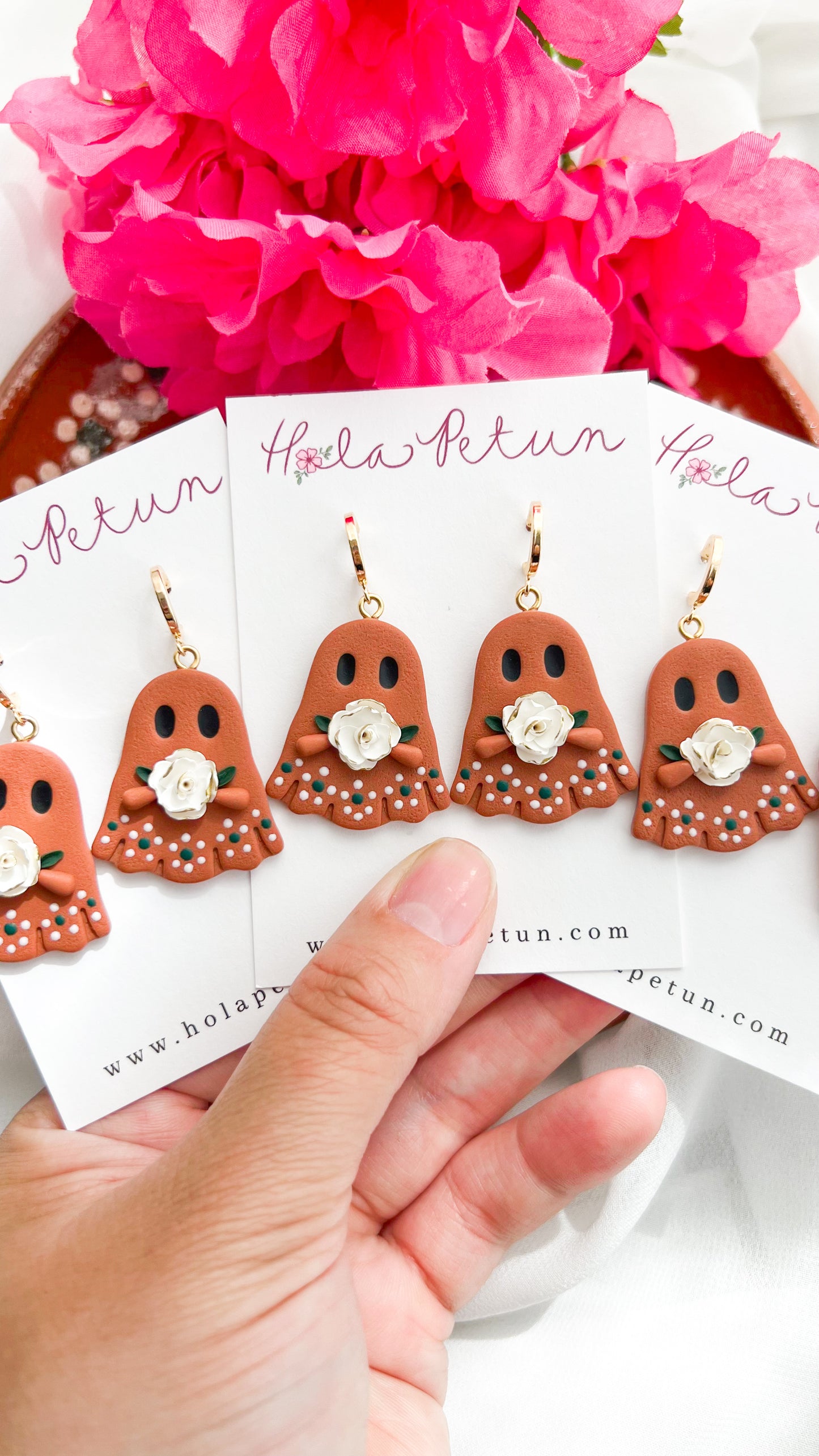 Olla de Barro Ghost Earrings