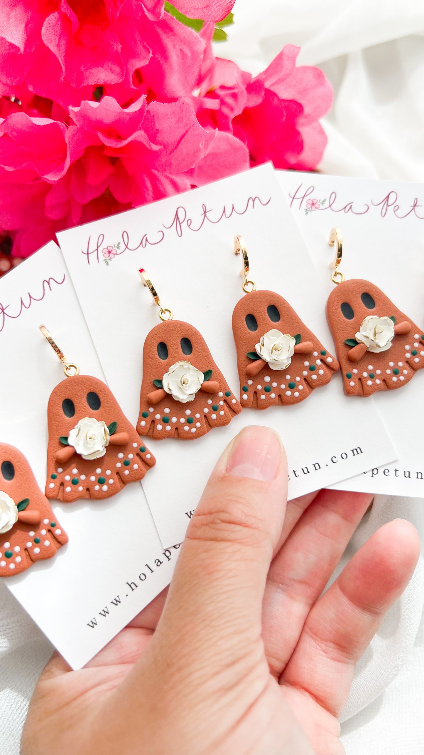 Olla de Barro Ghost Earrings