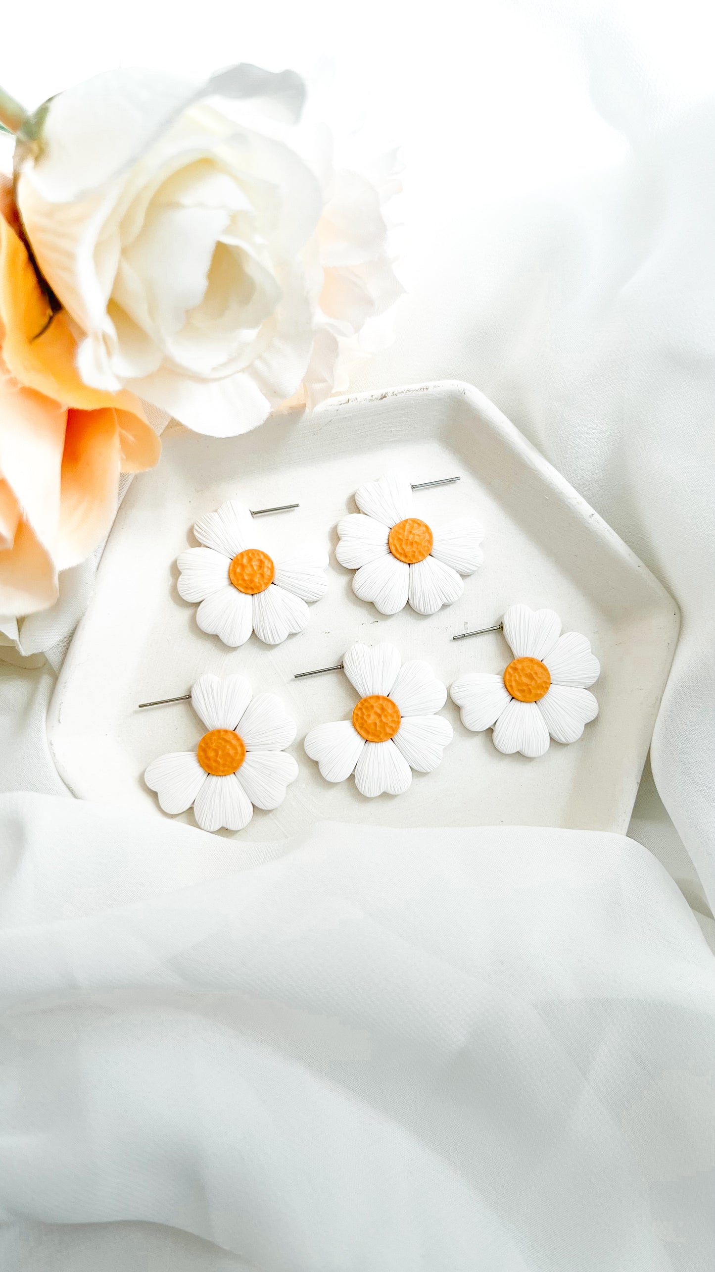 Daisy Hoop Earrings