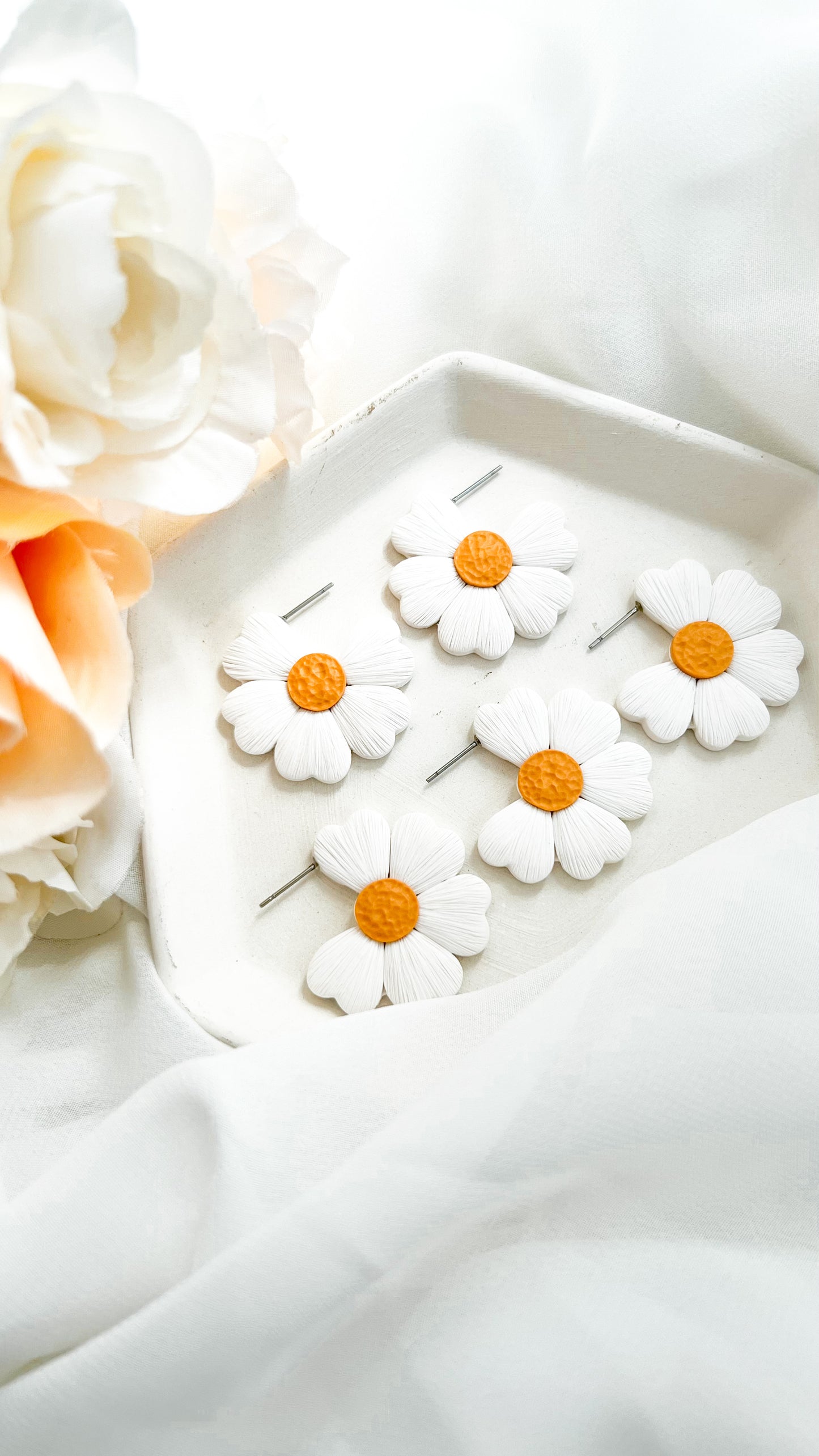 Daisy Hoop Earrings