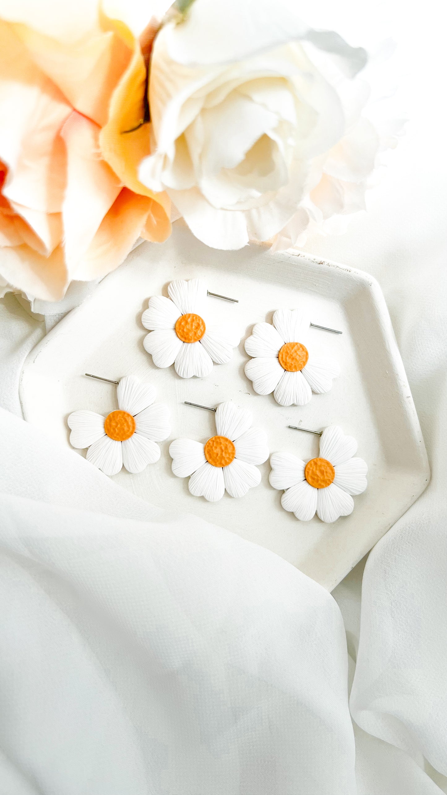 Daisy Hoop Earrings