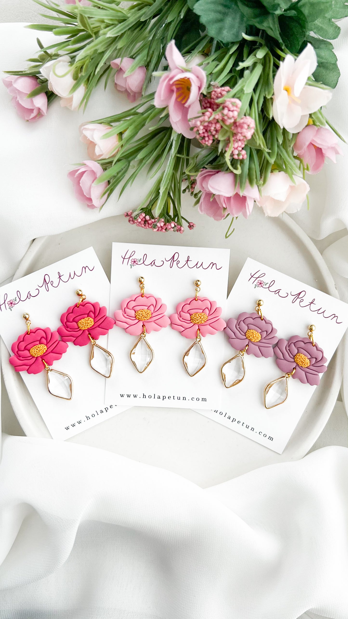 Peony Dangle Earrings