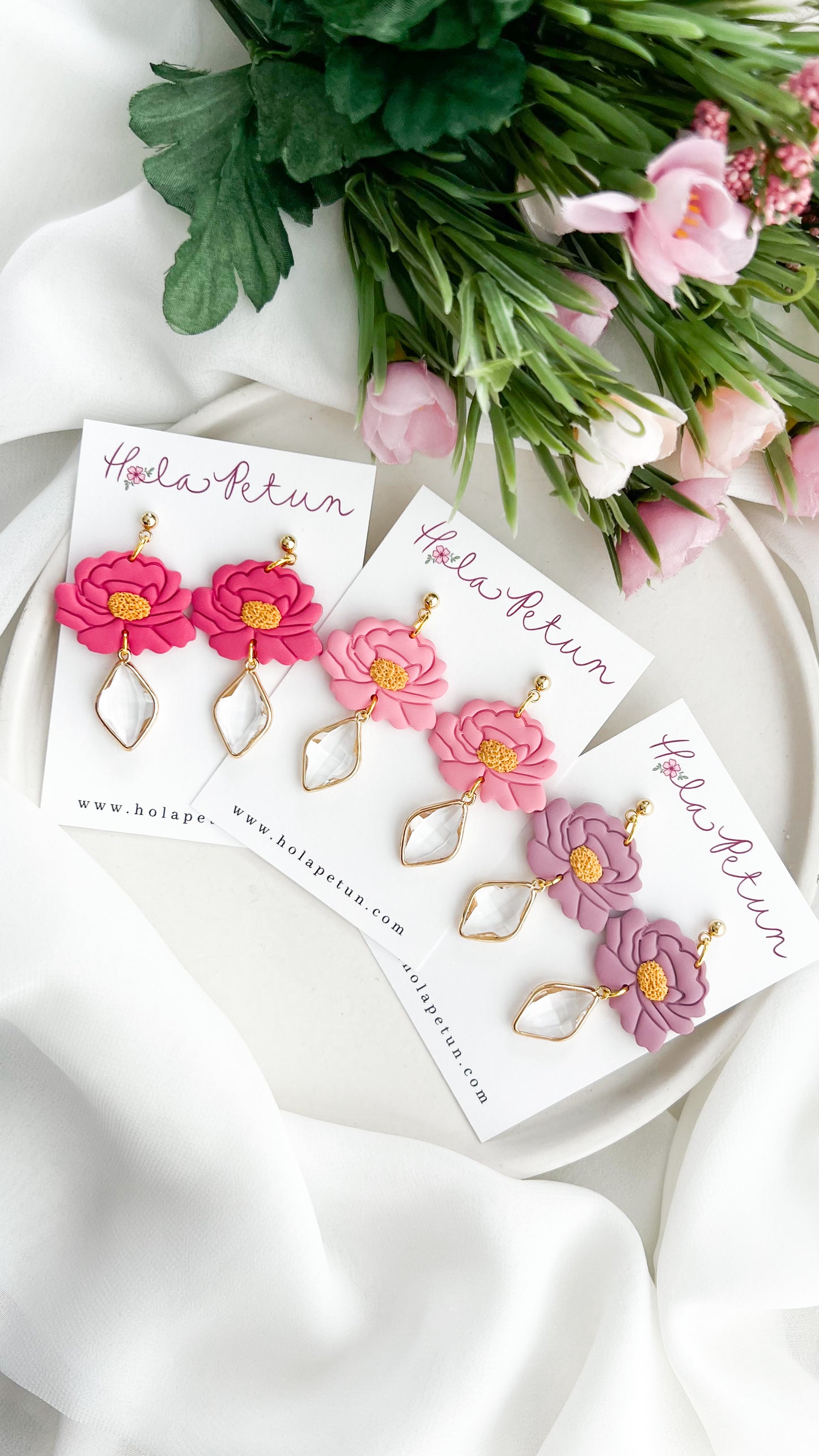Peony Dangle Earrings