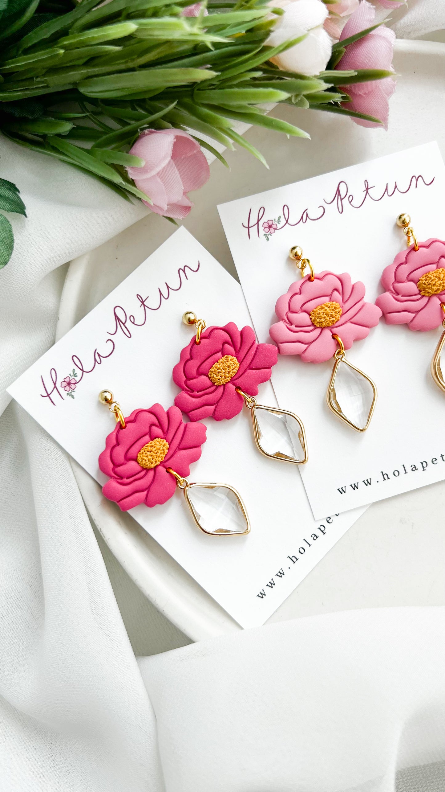 Peony Dangle Earrings