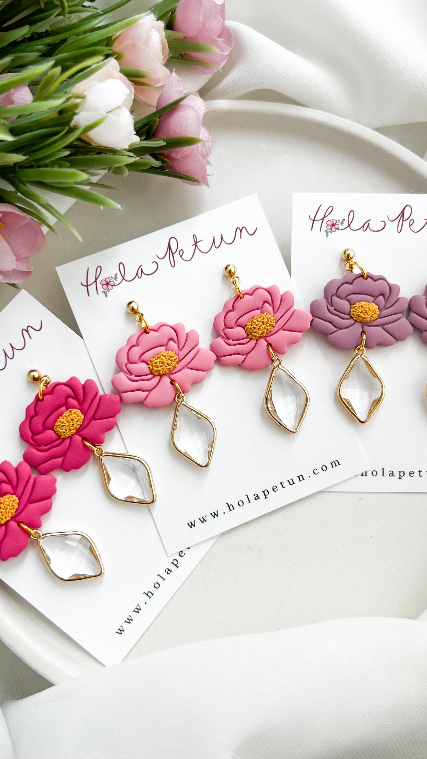 Peony Dangle Earrings