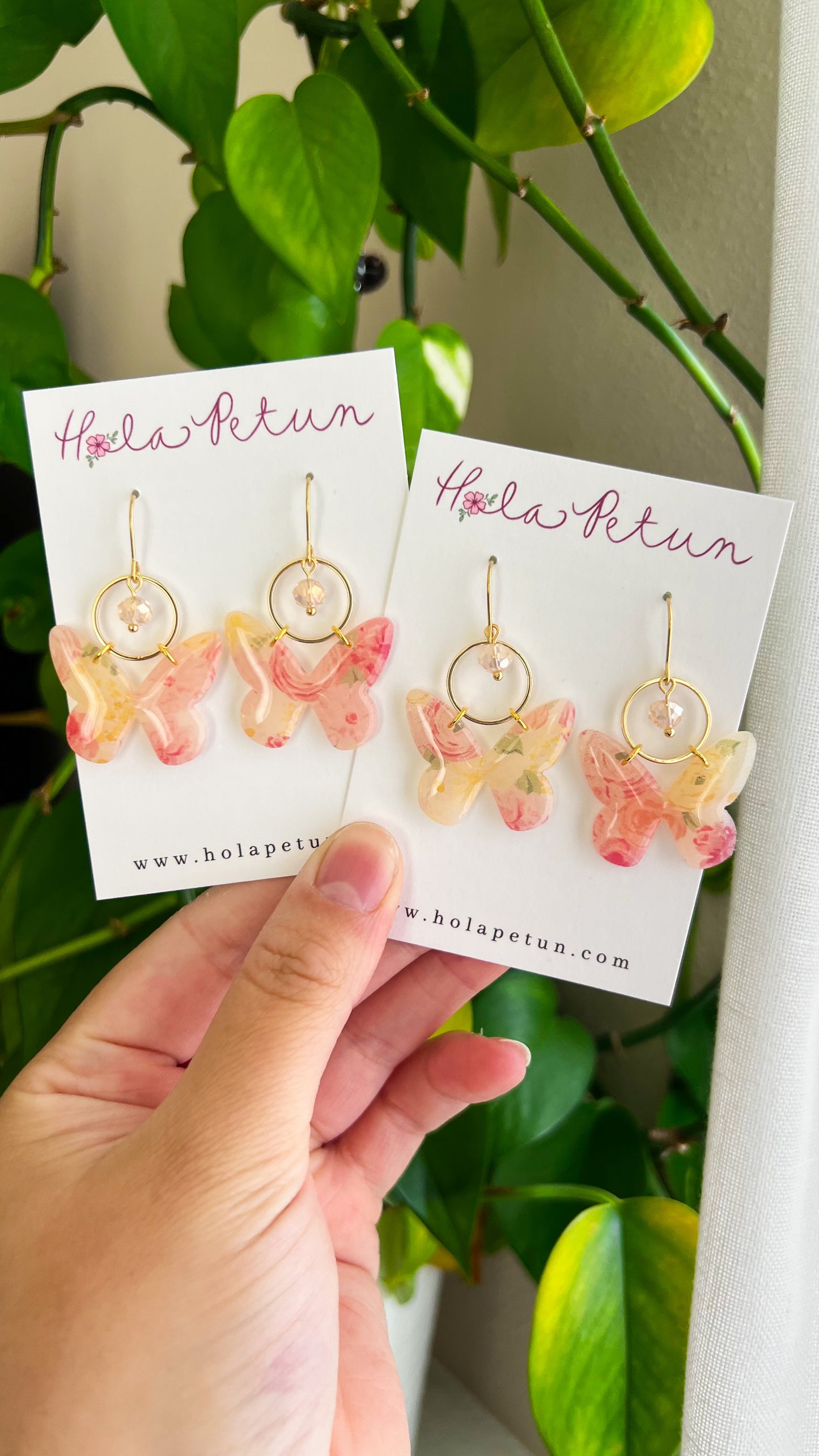 Translucent Butterfly Dangles