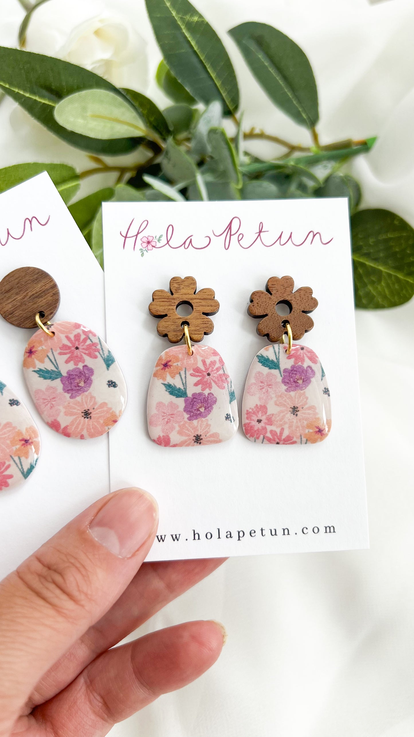 Blooming Print Earrings