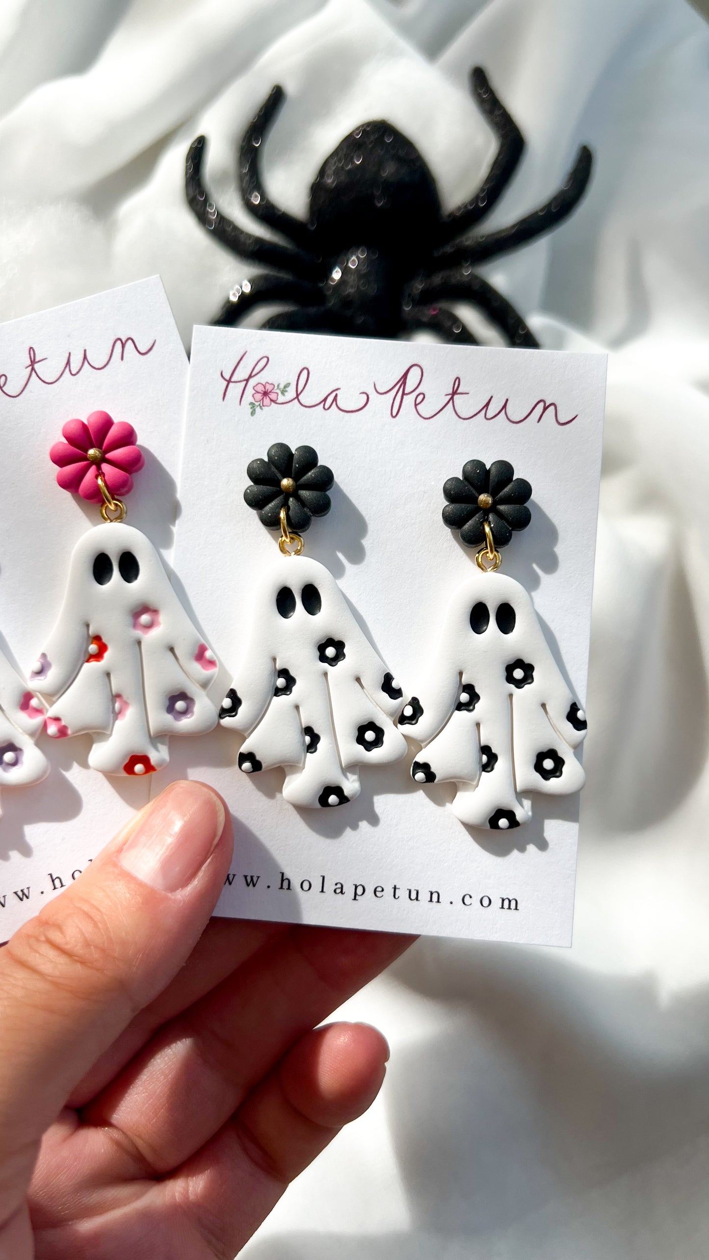 Flower Sheet Ghost Earrings
