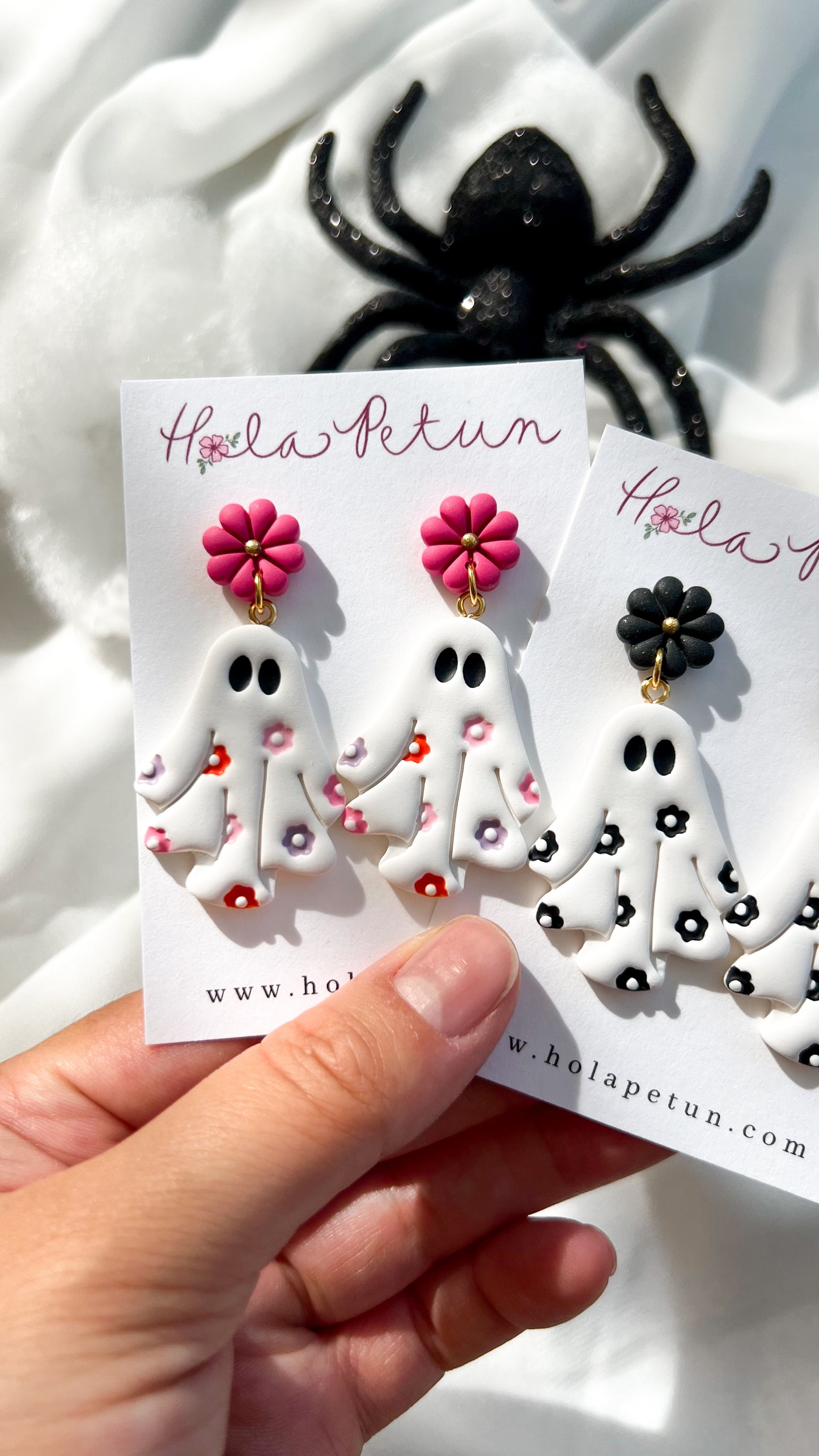 Flower Sheet Ghost Earrings