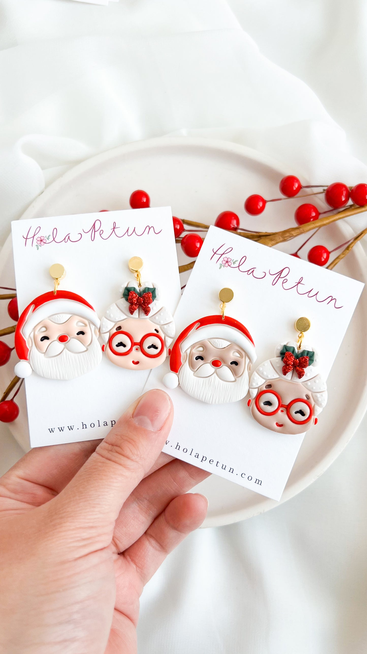 Mr. & Mrs. Claus Earrings