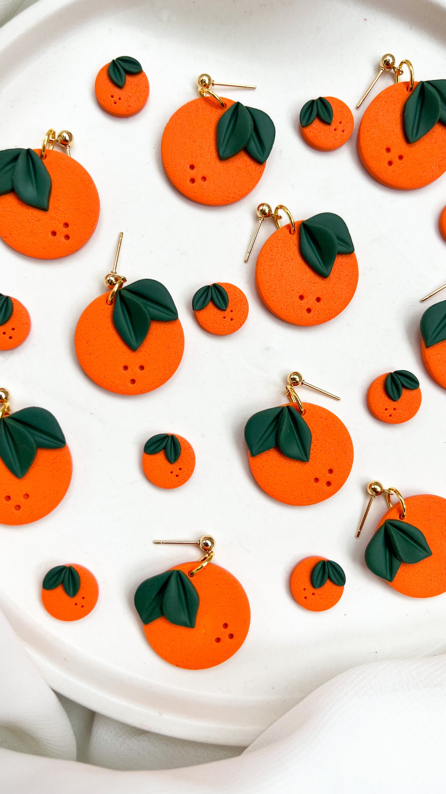 Orange Earrings