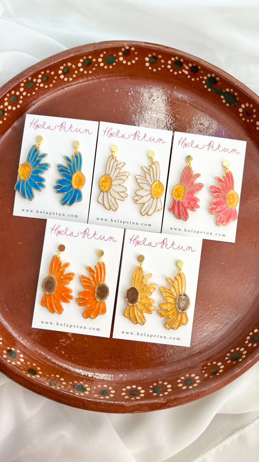 Half Daisy Earrings