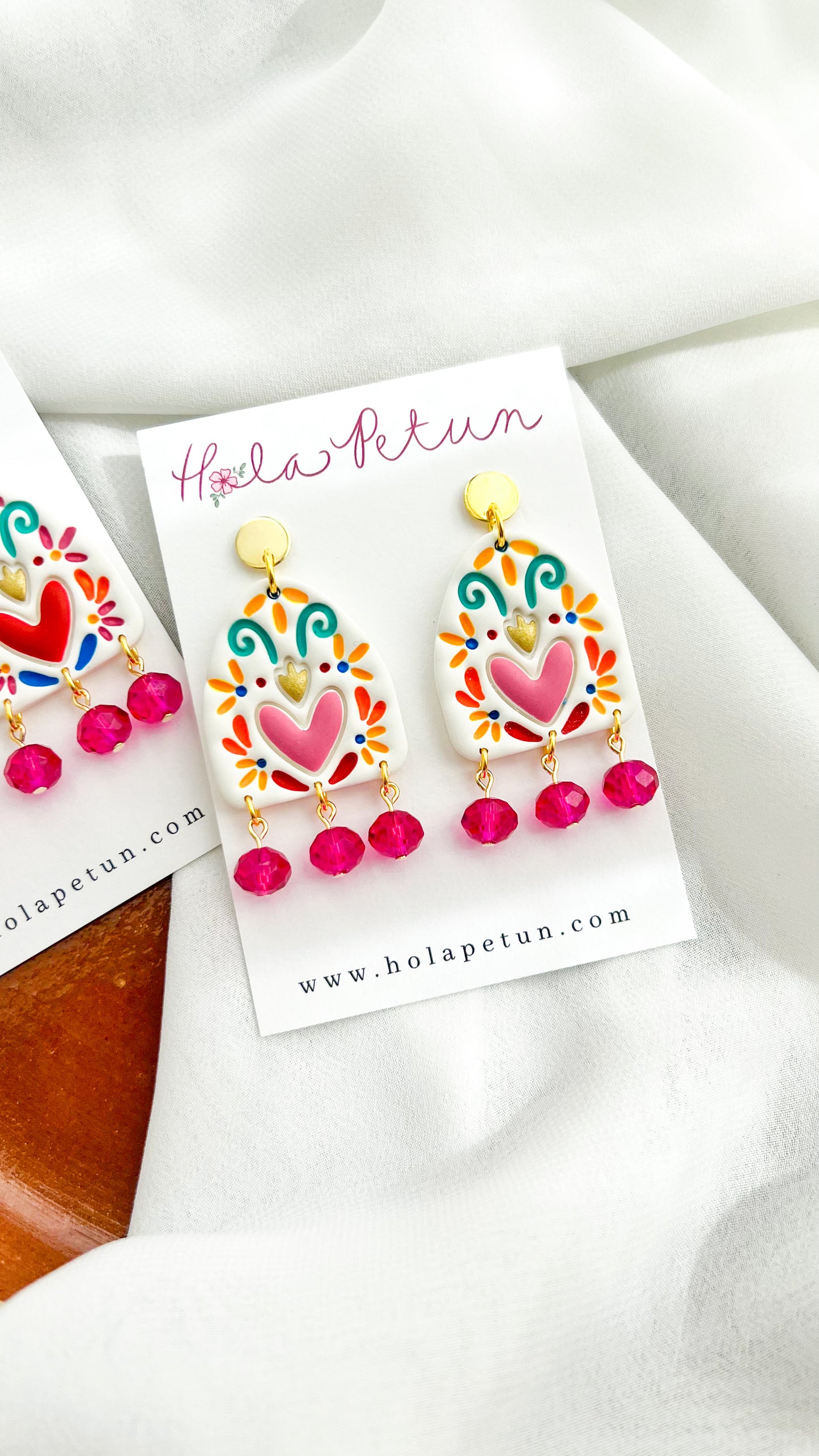 Corazon Sagrado Beaded Earrings