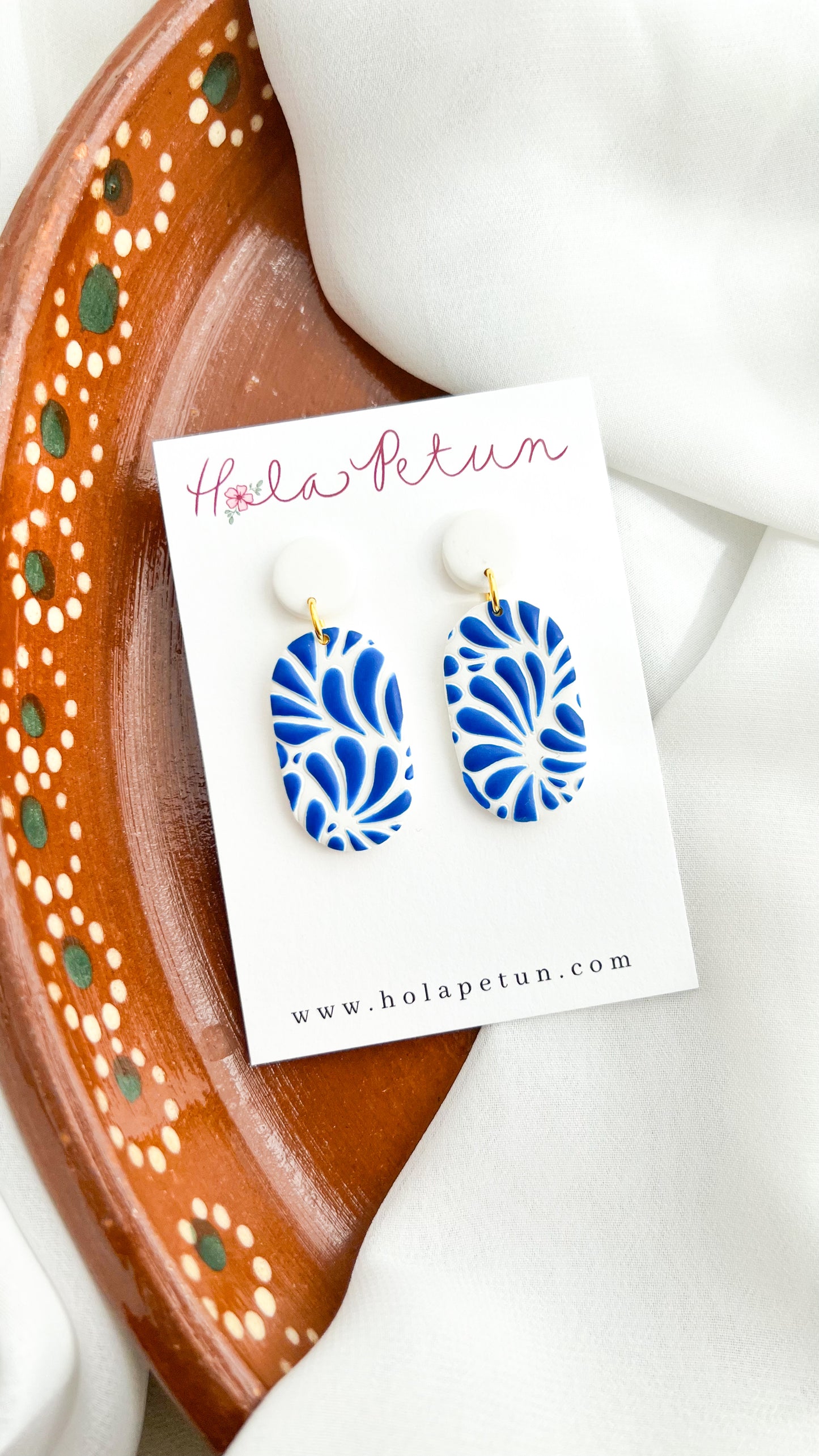 Blue Talavera Earrings