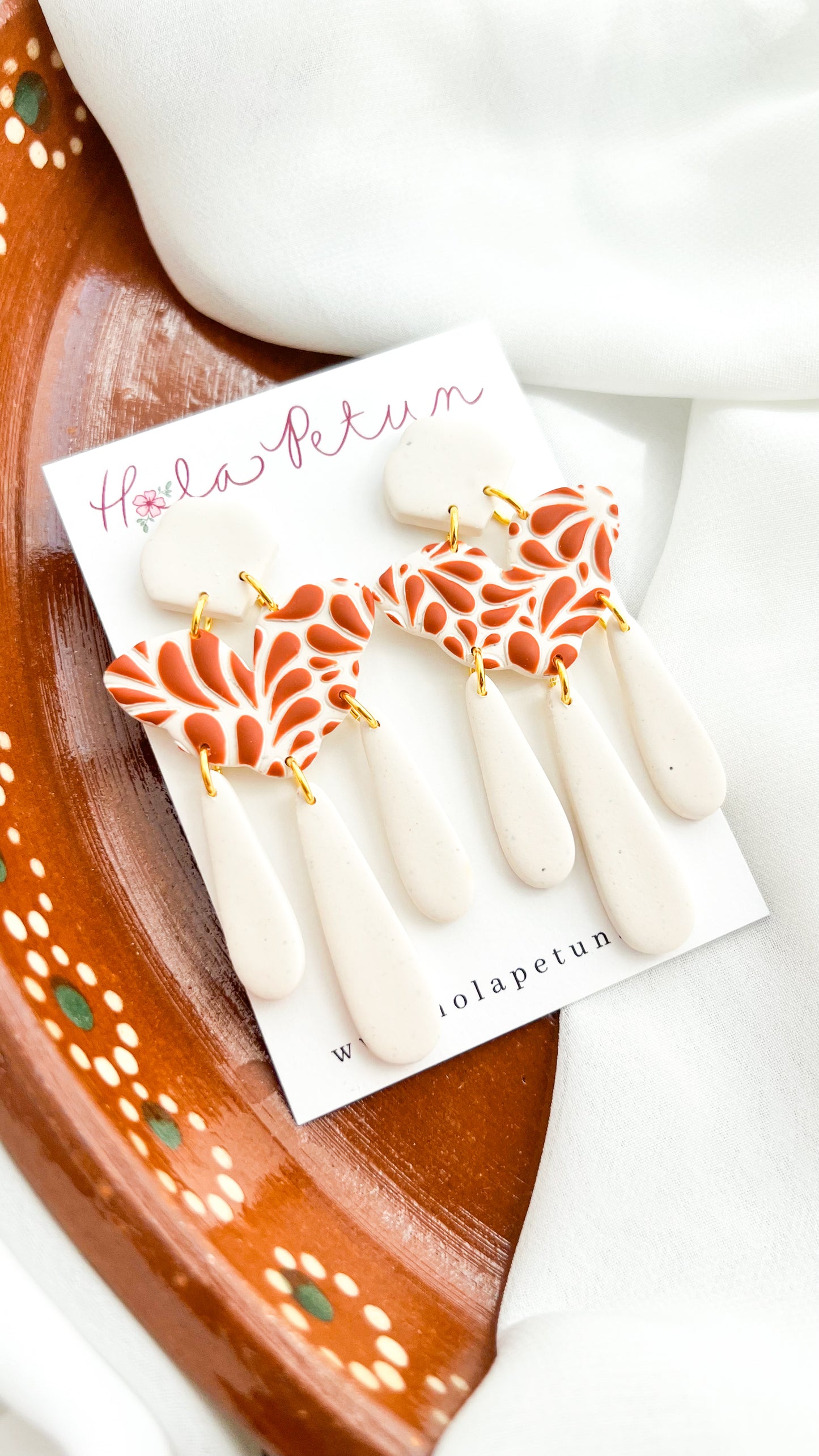 Terracotta Talavera Earrings