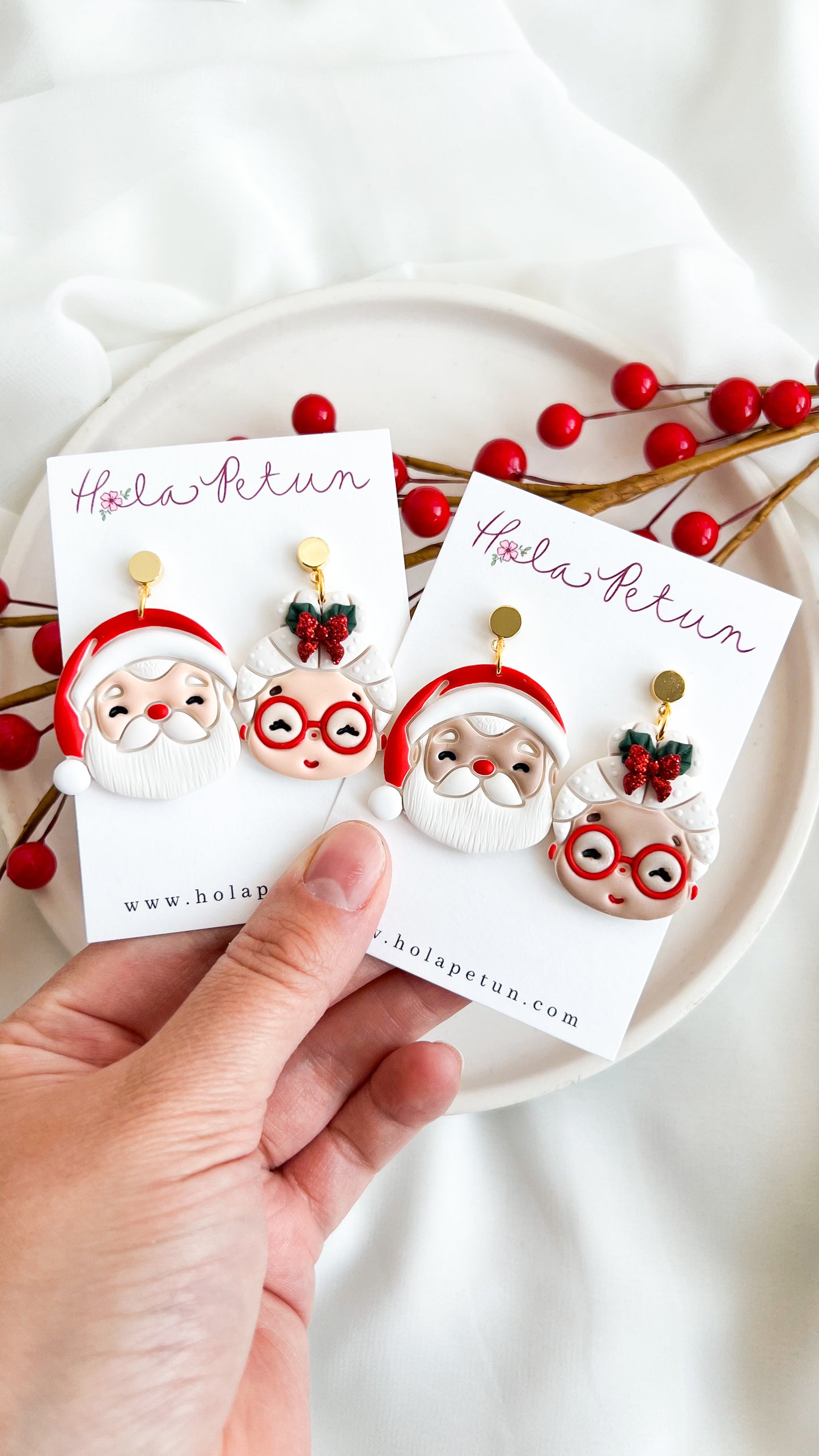 Mr. & Mrs. Claus Earrings