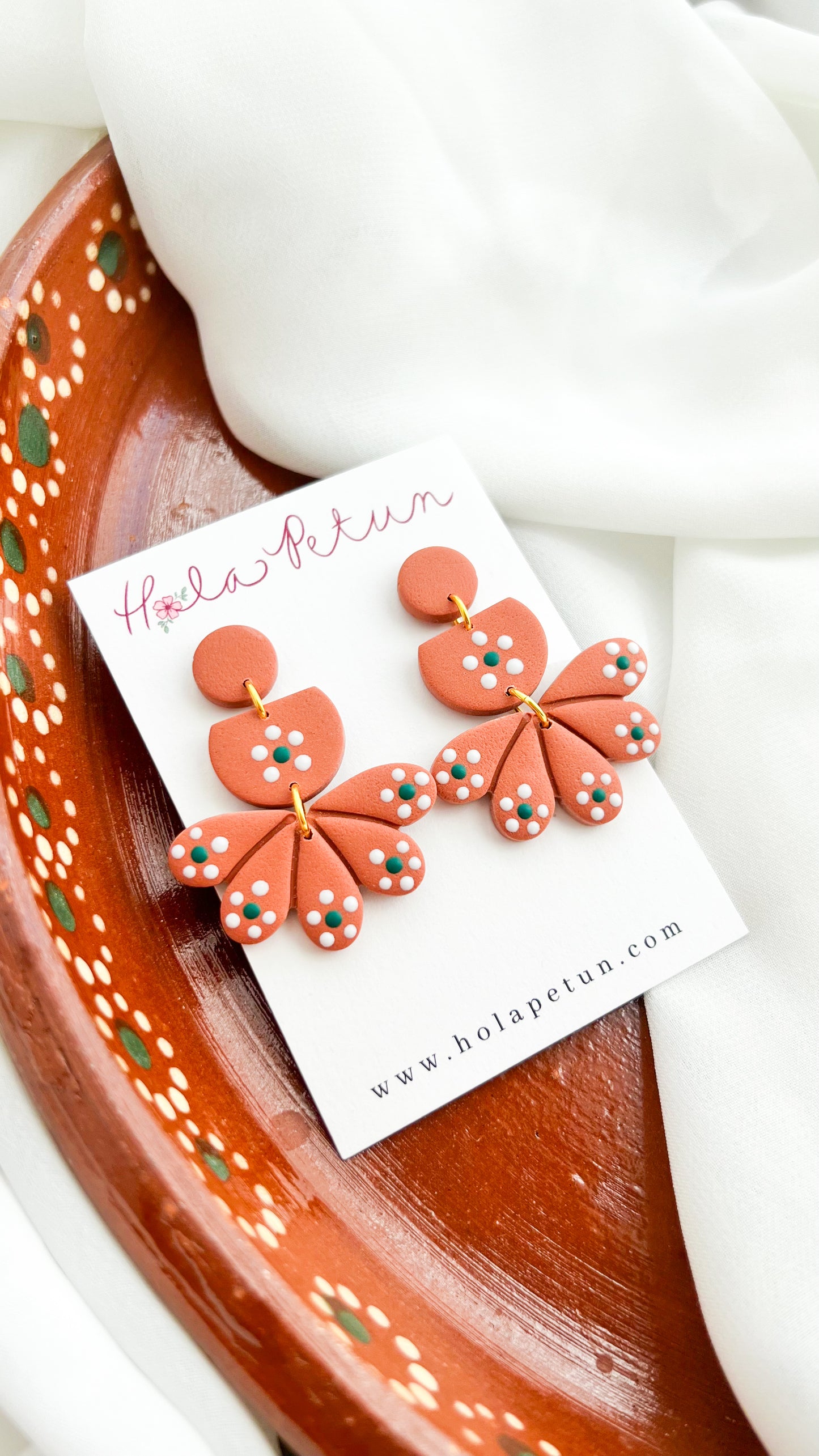 Olla de Barro Tiered Earrings