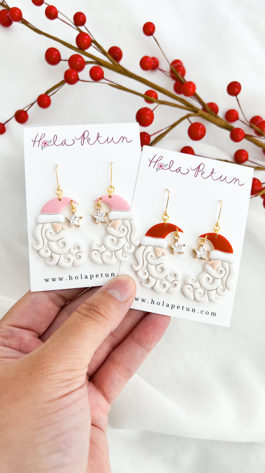 Santa Moon Dangle Earrings