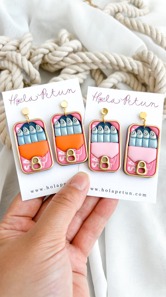 Sardine Tin Earrings