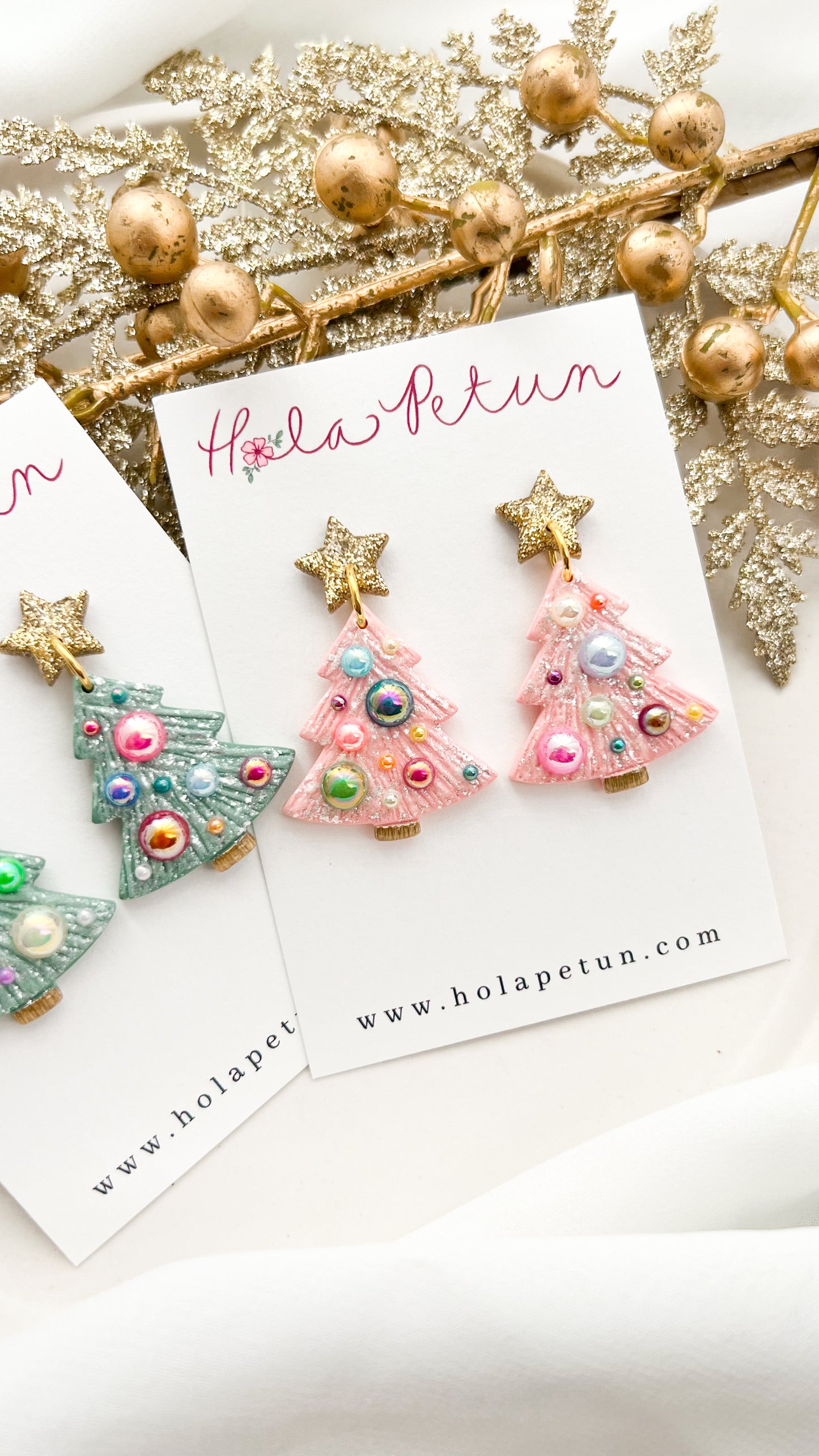 Multi Color Pearl Christmas Trees