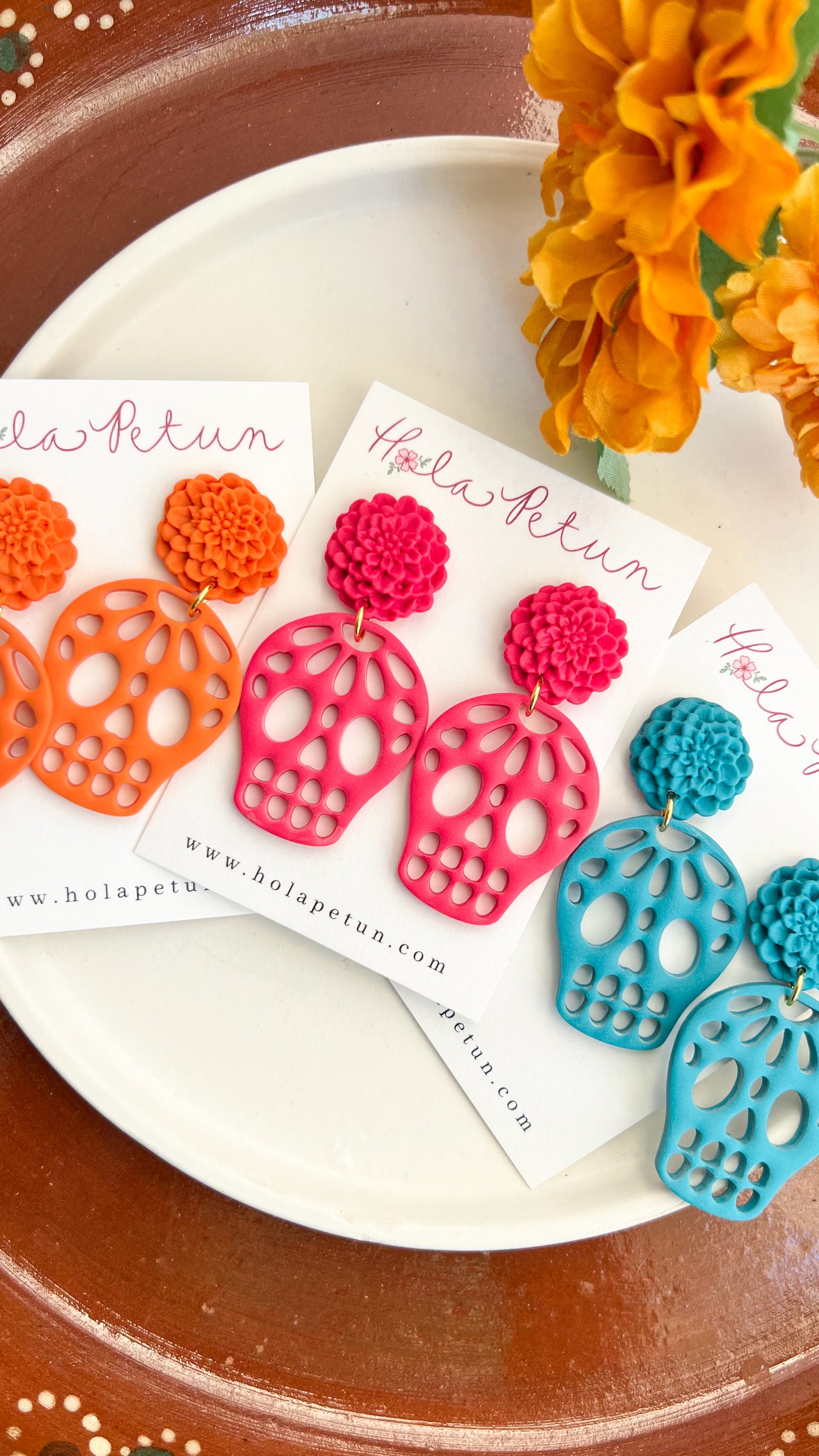 Papel Picado Calaverita Earrings