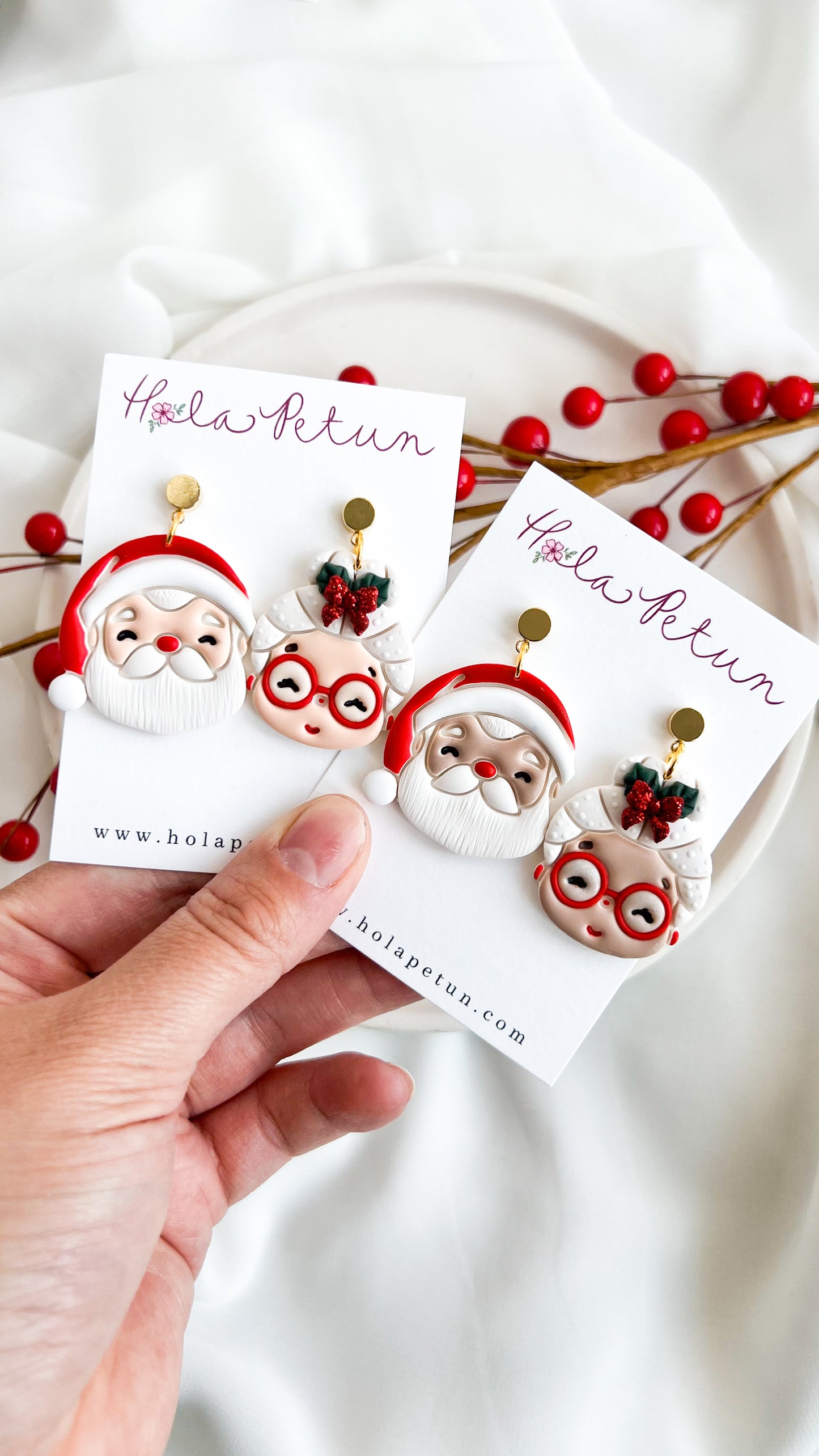 Mr. & Mrs. Claus Earrings