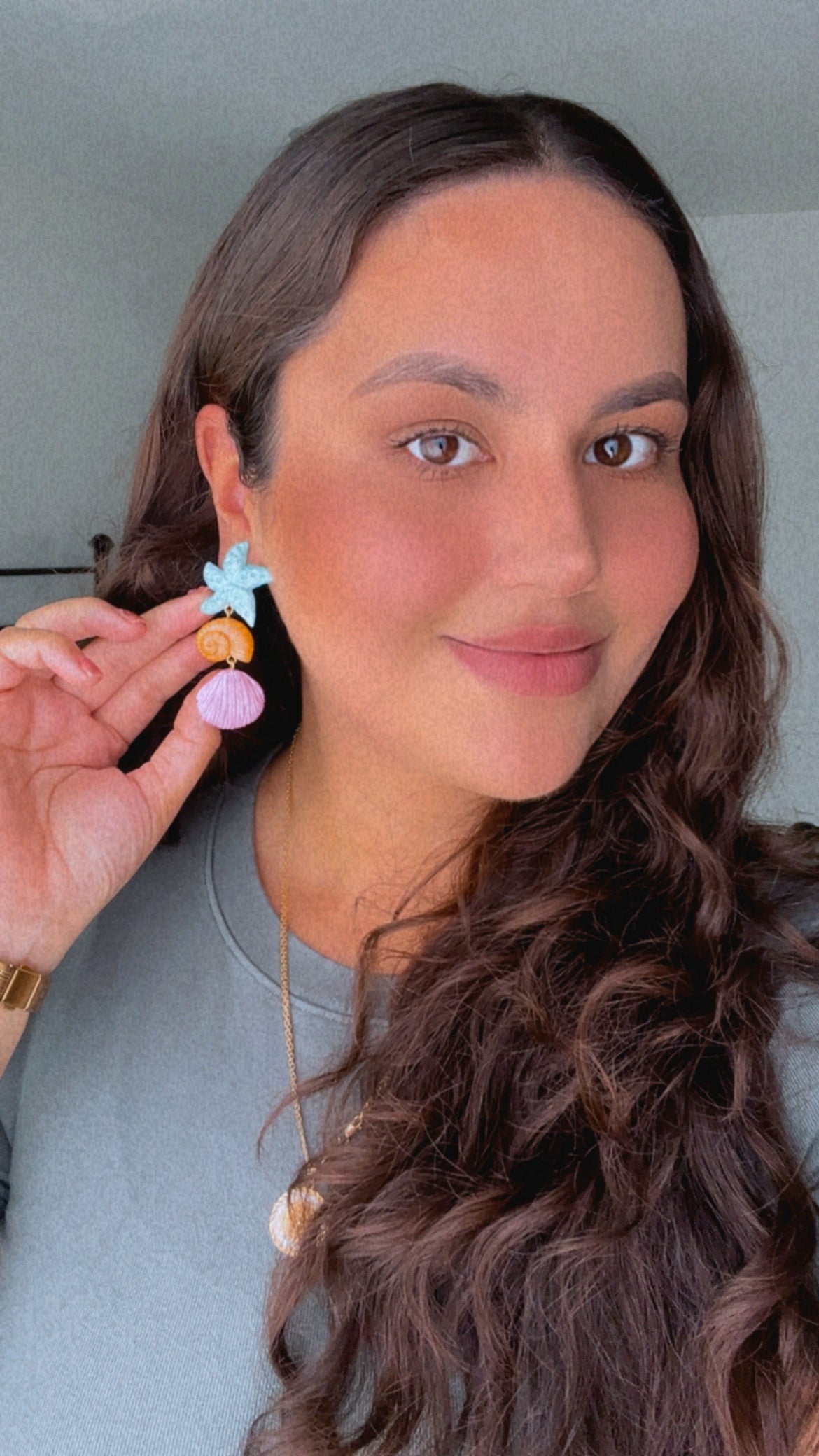 3-Tiered Shell Earrings