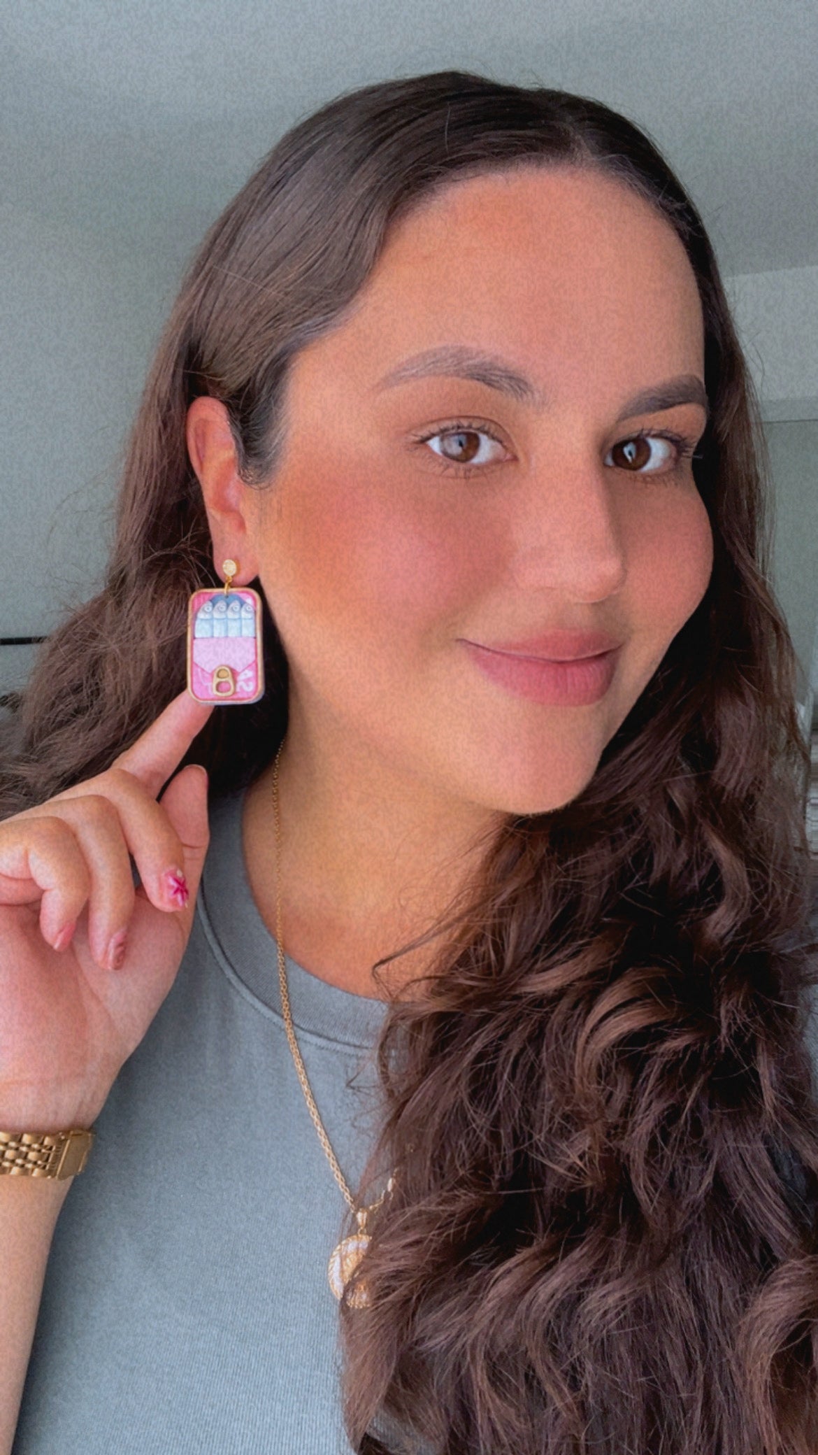 Sardine Tin Earrings