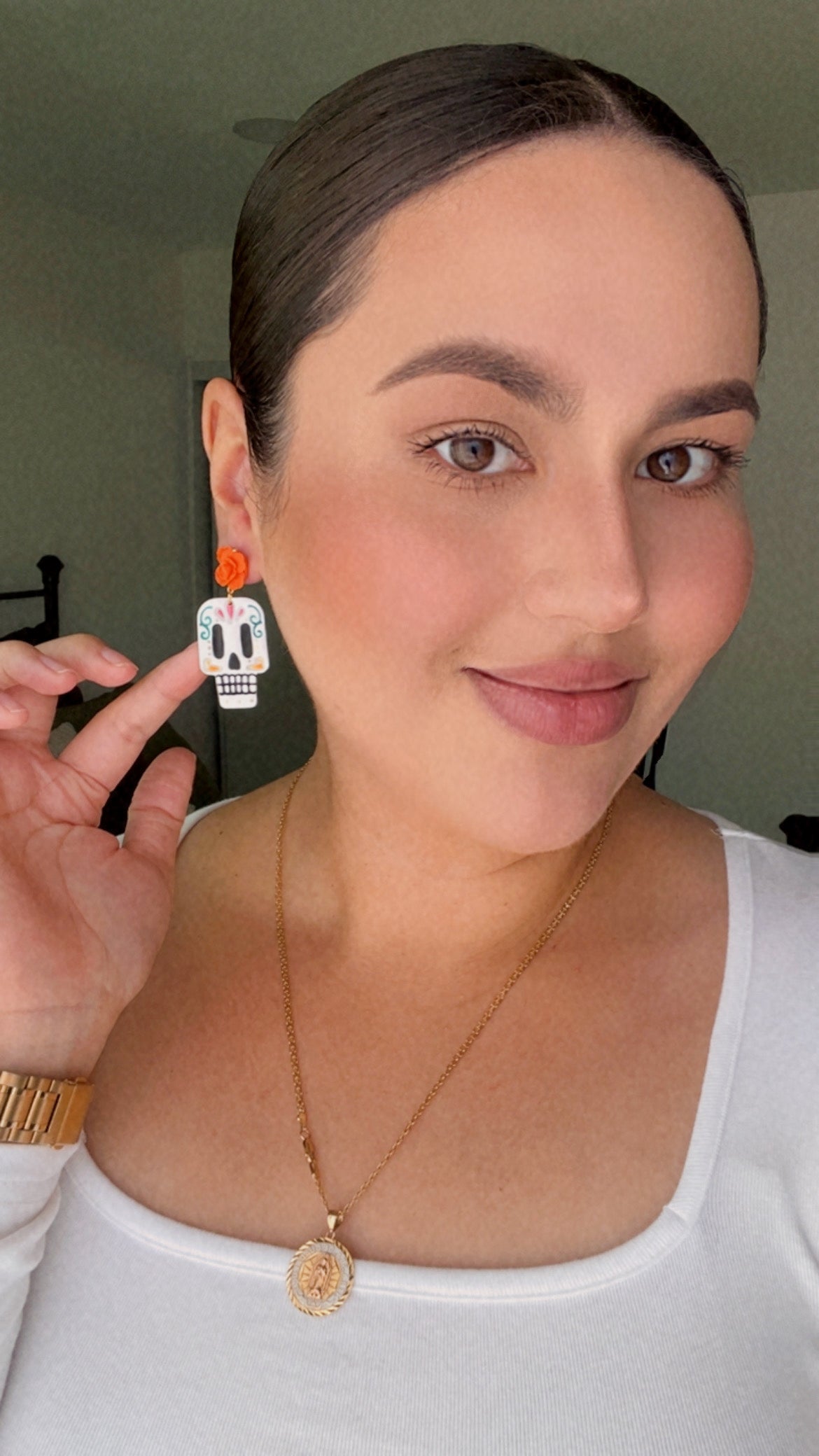 Catrin Skull Earrings