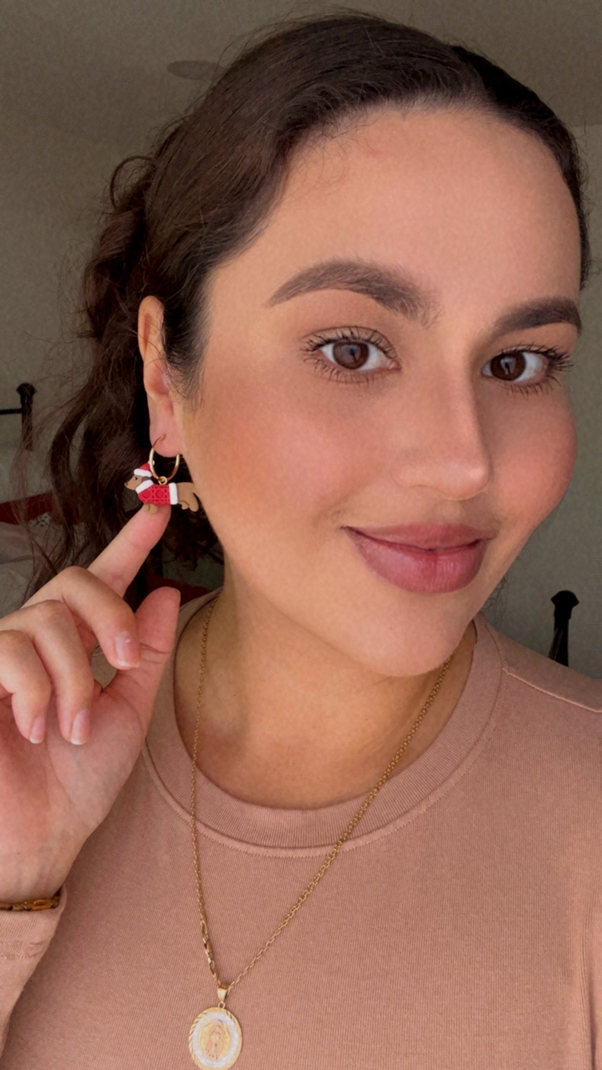 Santa Weenie Earrings