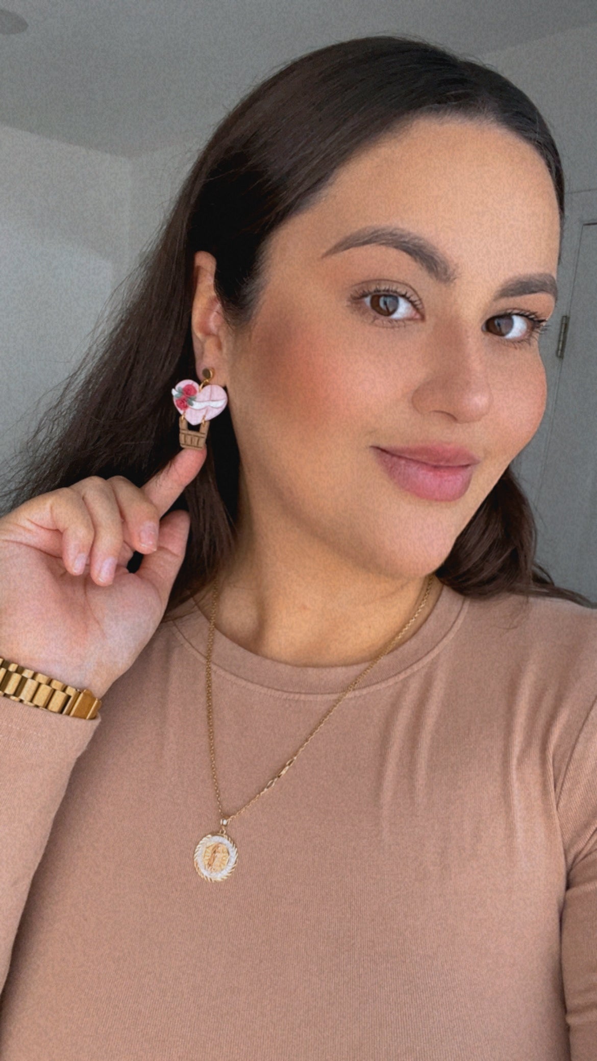 Heart Hot Air Balloon Earrings