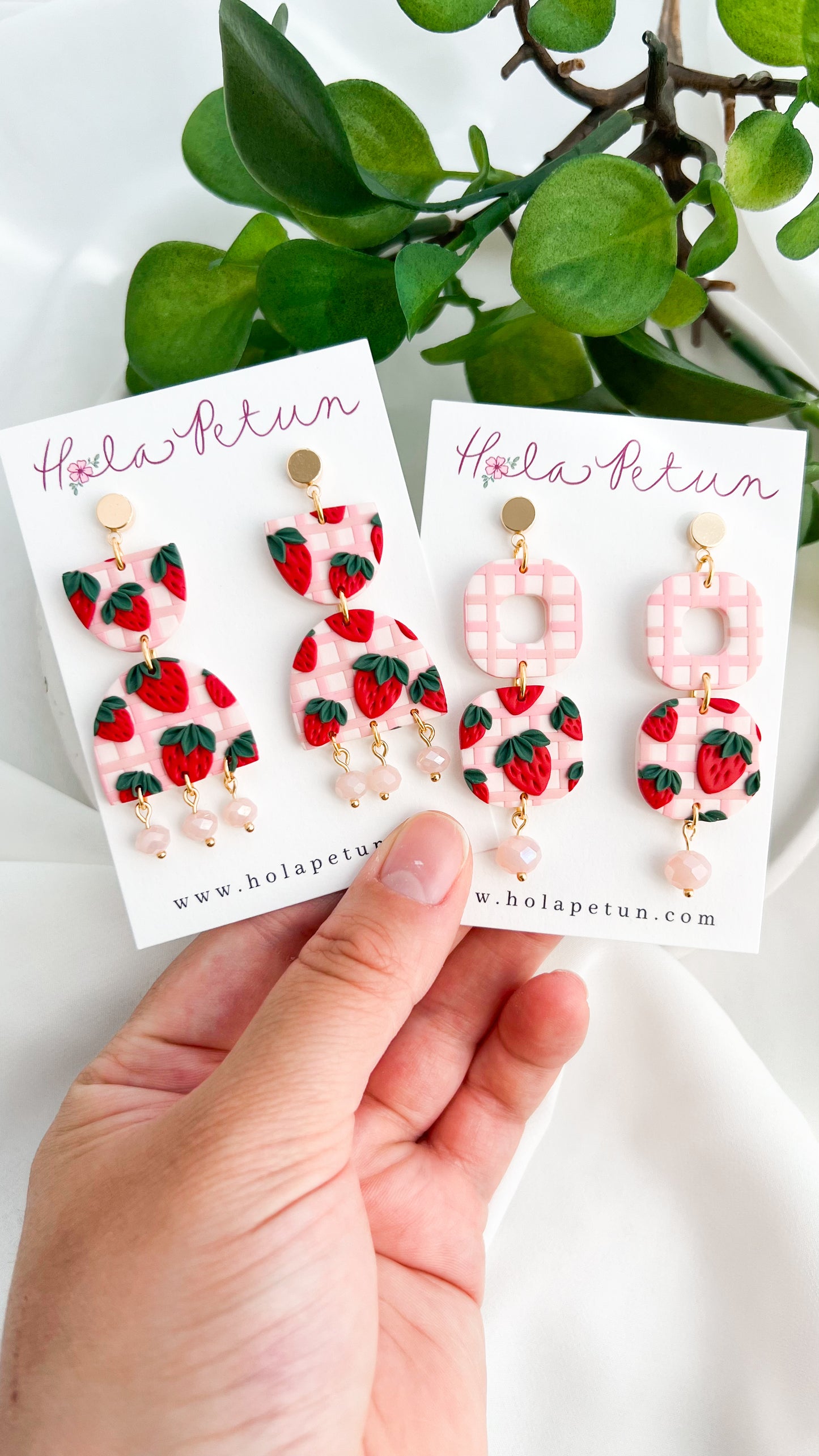 Strawberry Picnic Earrings