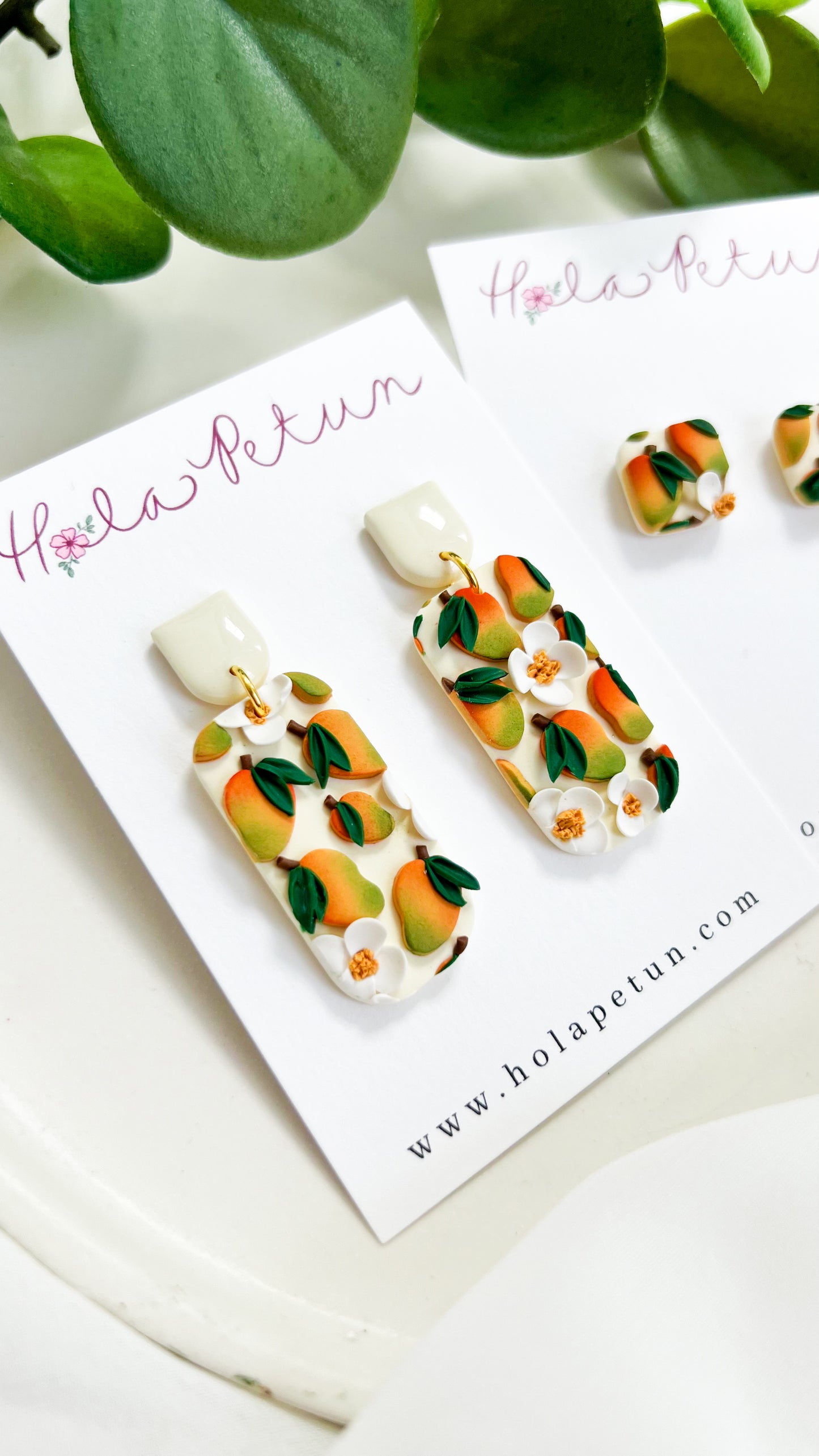 Mango Flower Earrings