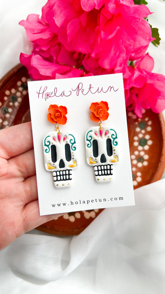 Catrin Skull Earrings