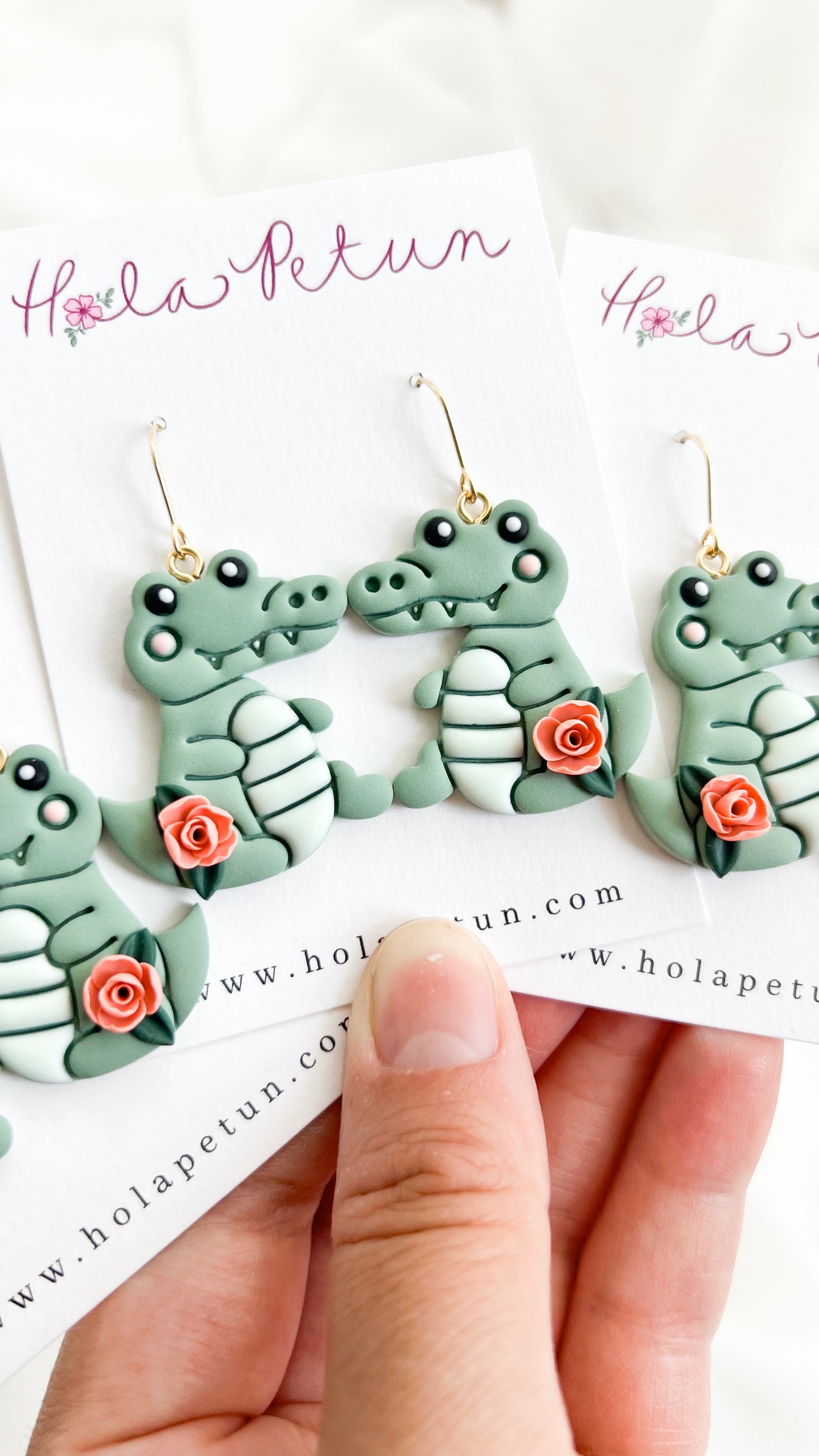 Crocodile Dangle Earrings