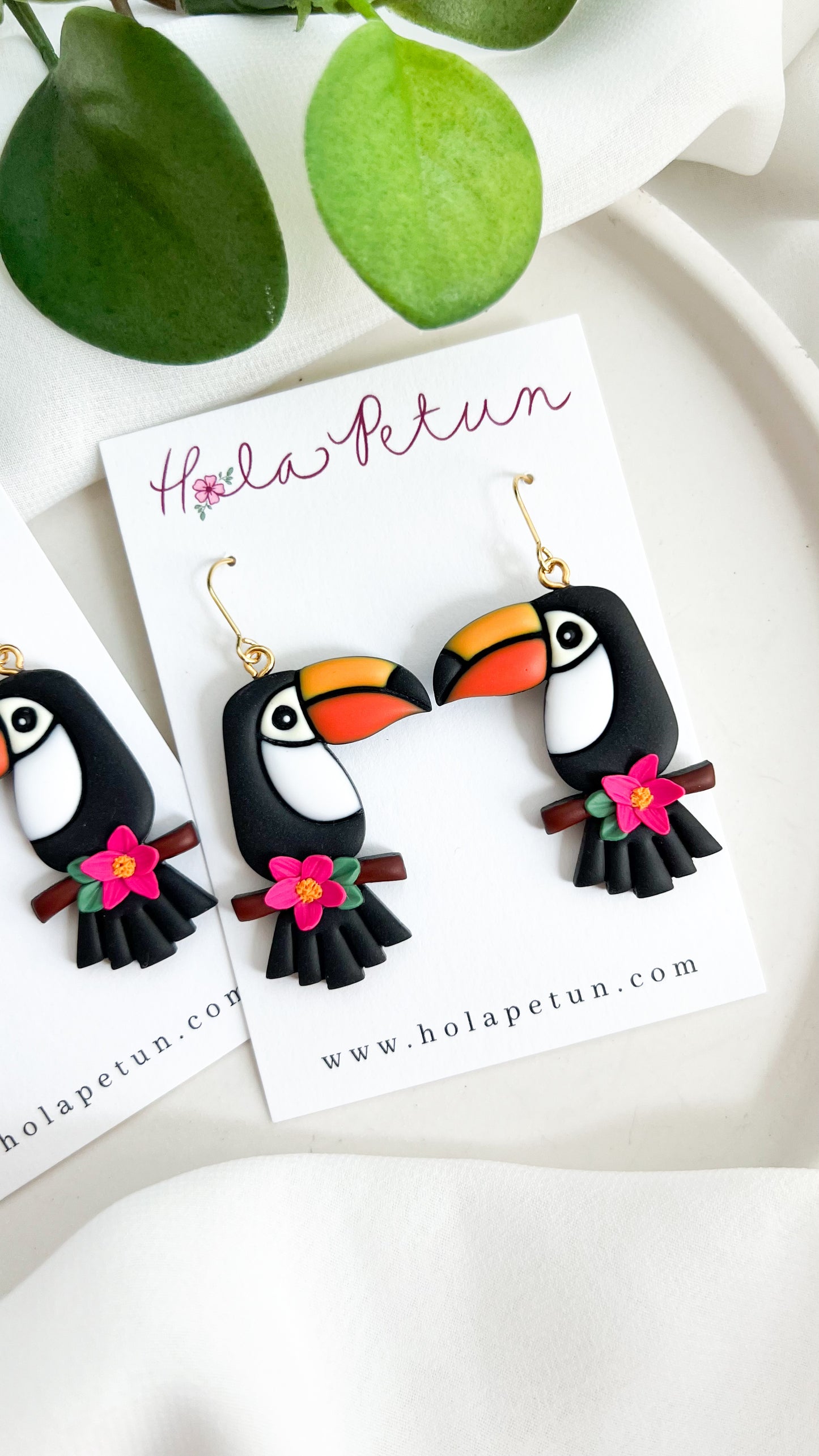 Toucan Dangle Earrings