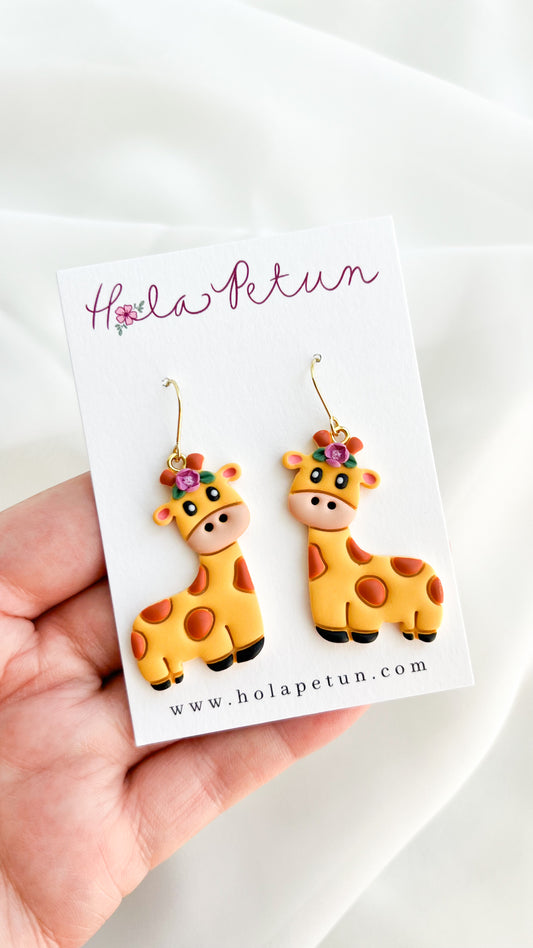 Giraffe Dangle Earrings